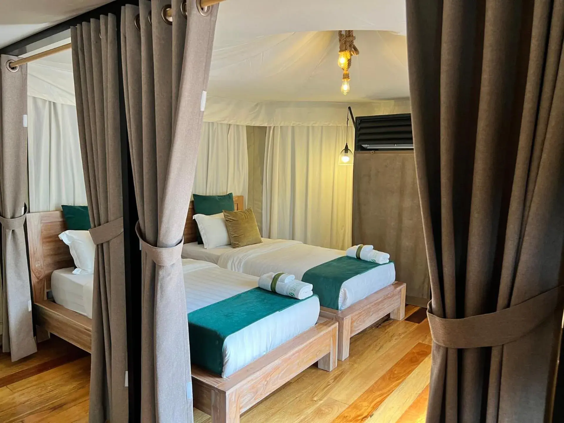 Bed in Sepilok Forest Edge Resort Bed in Sepilok Forest Edge Resort