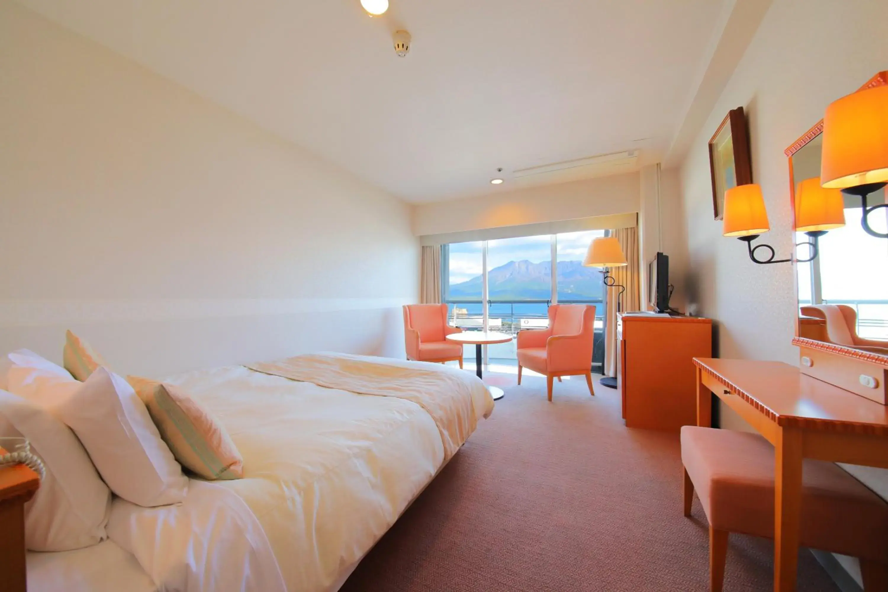 Double Room with Sakurajima View - single occupancy - Non-Smoking in Kagoshima Sun Royal Hotel Double Room with Sakurajima View - single occupancy - Non-Smoking in Kagoshima Sun Royal Hotel