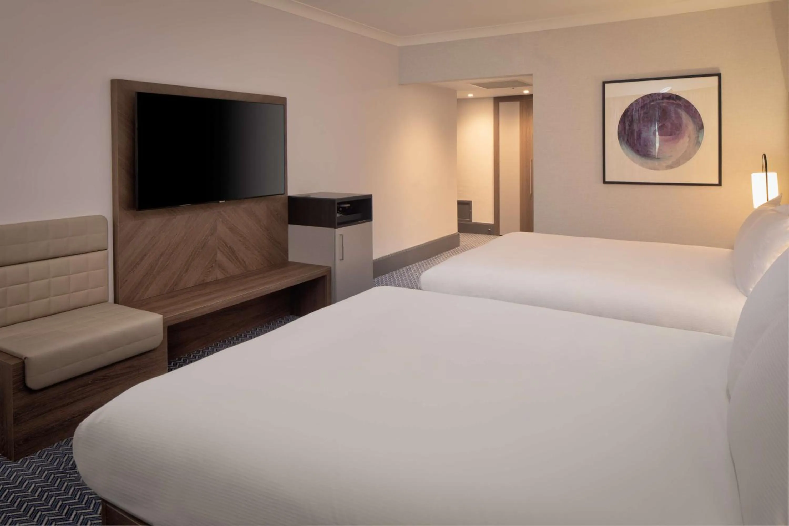 Bed in Hilton Glasgow