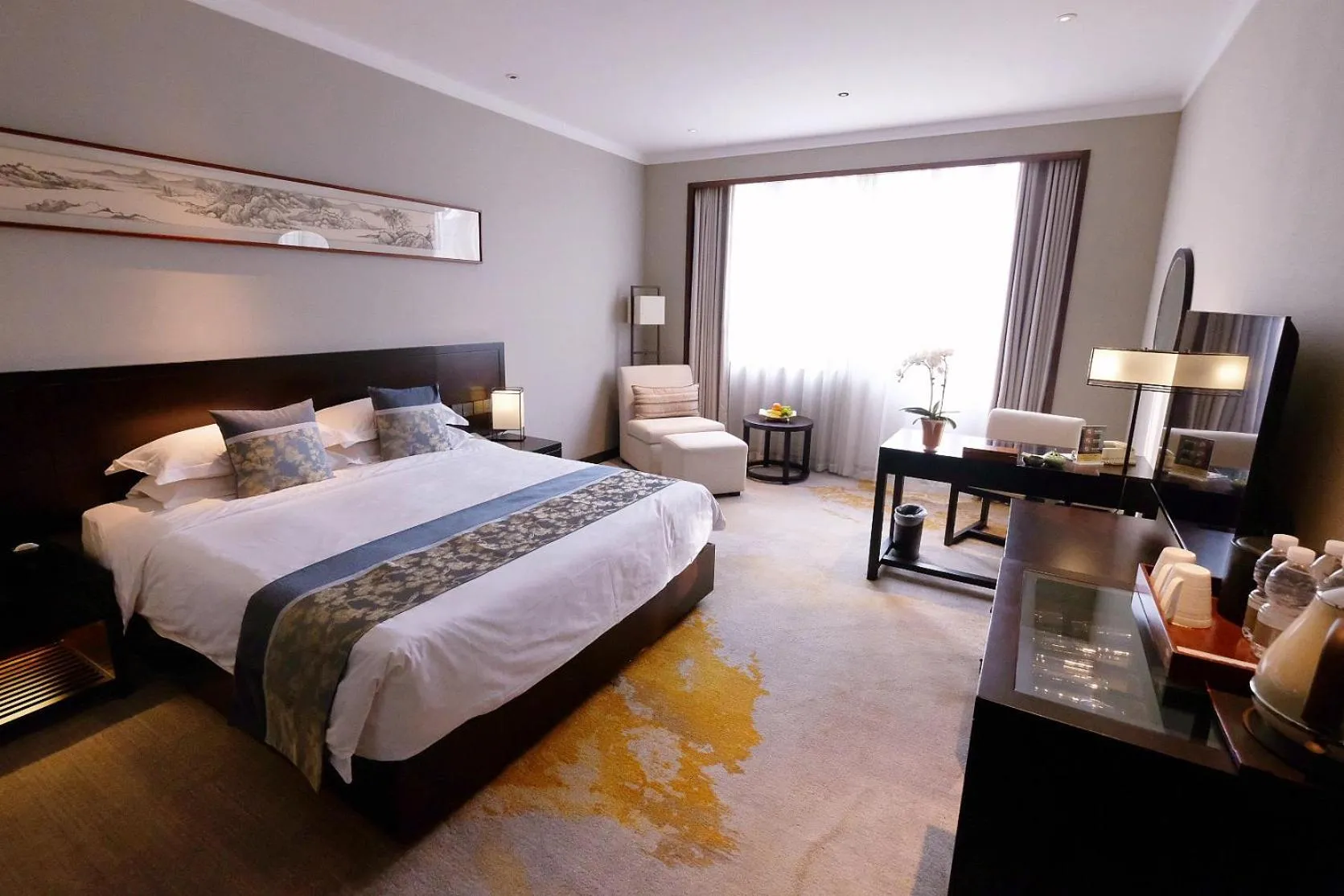 Bed in Garden Hotel Suzhou