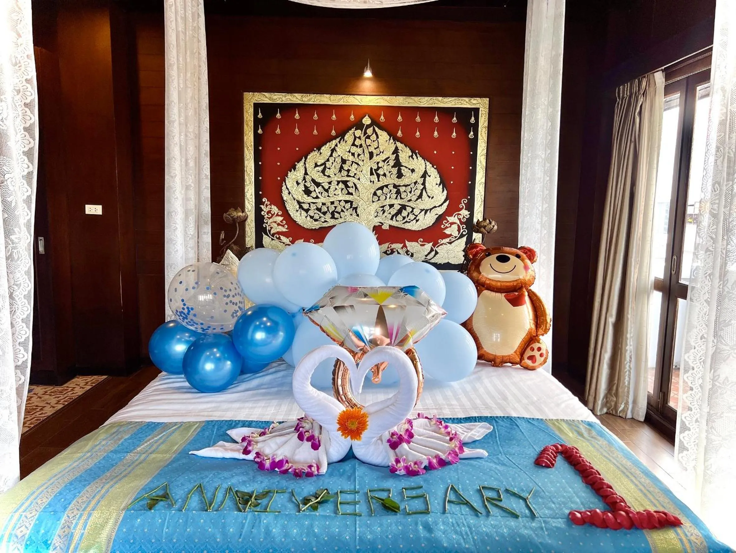 Photo of the whole room, Bed in Singha Montra Lanna Boutique Style Hotel