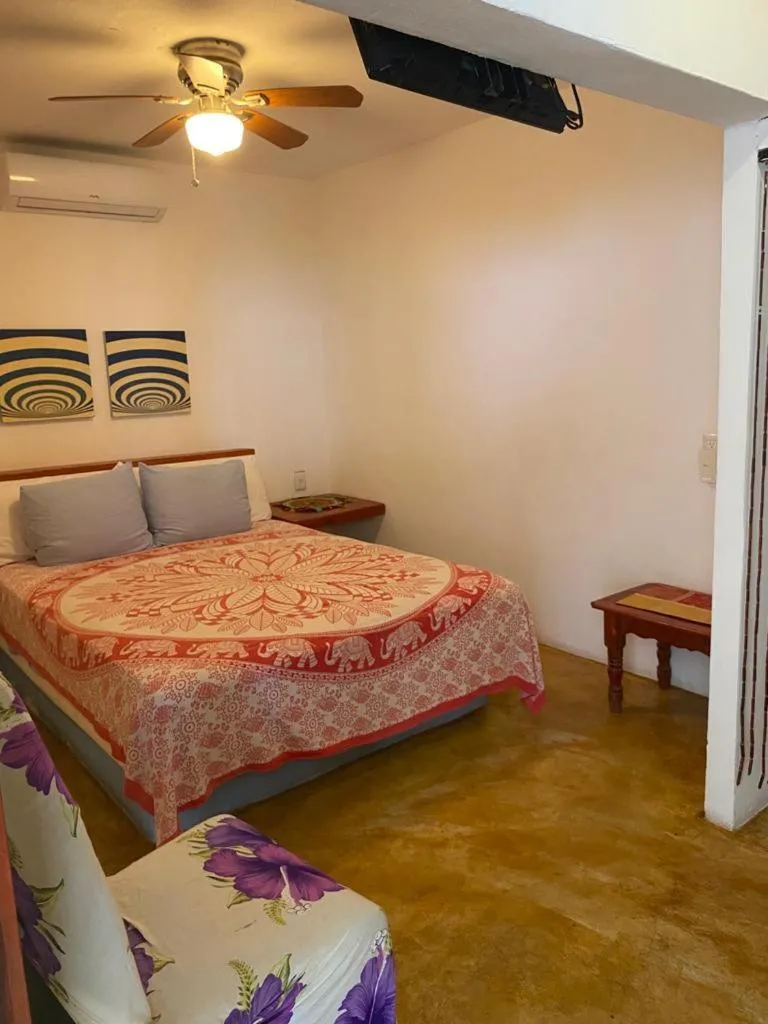 Bed in Casa de las Olas Surf & Beach Club