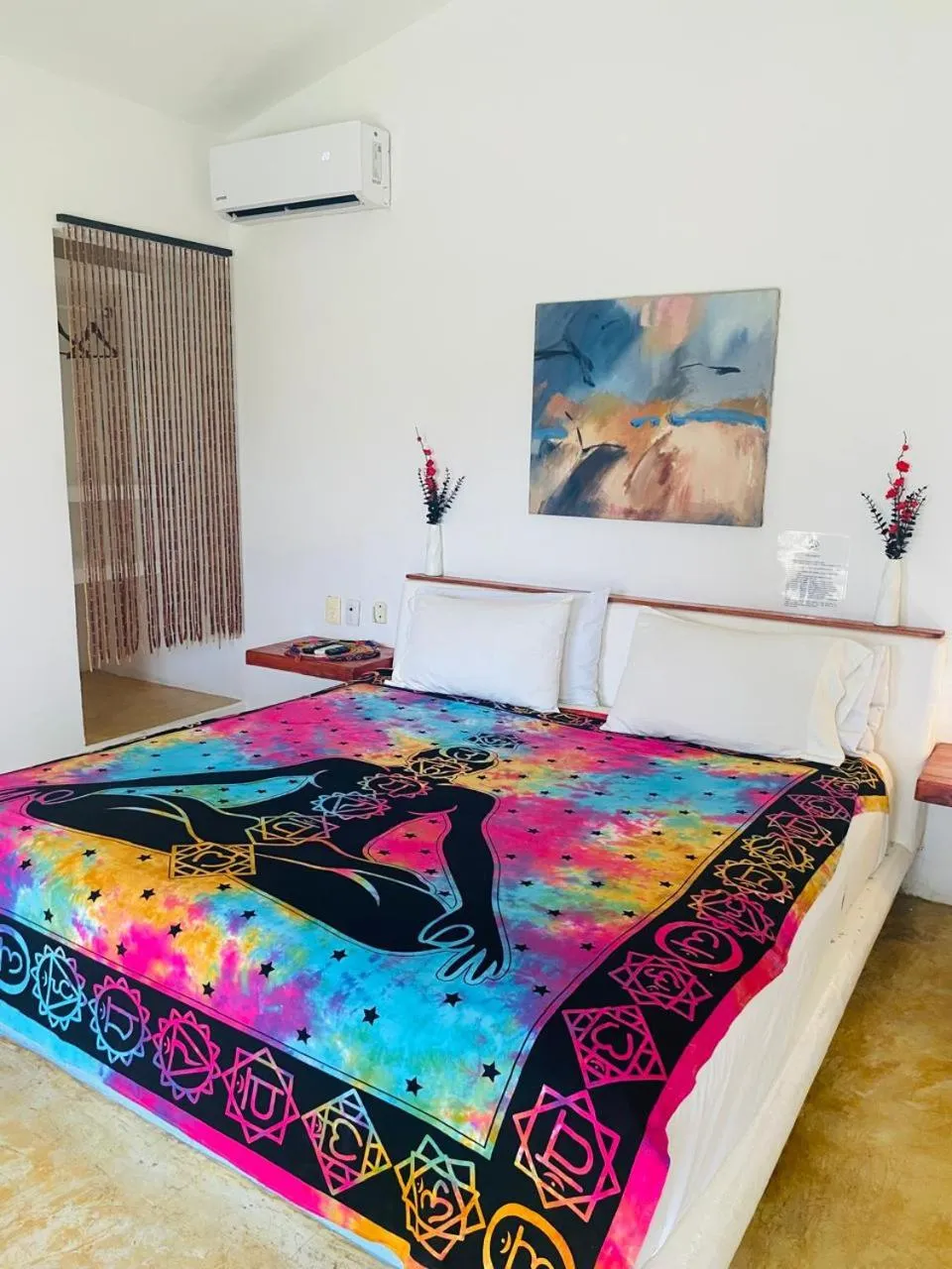 Bed in Casa de las Olas Surf & Beach Club