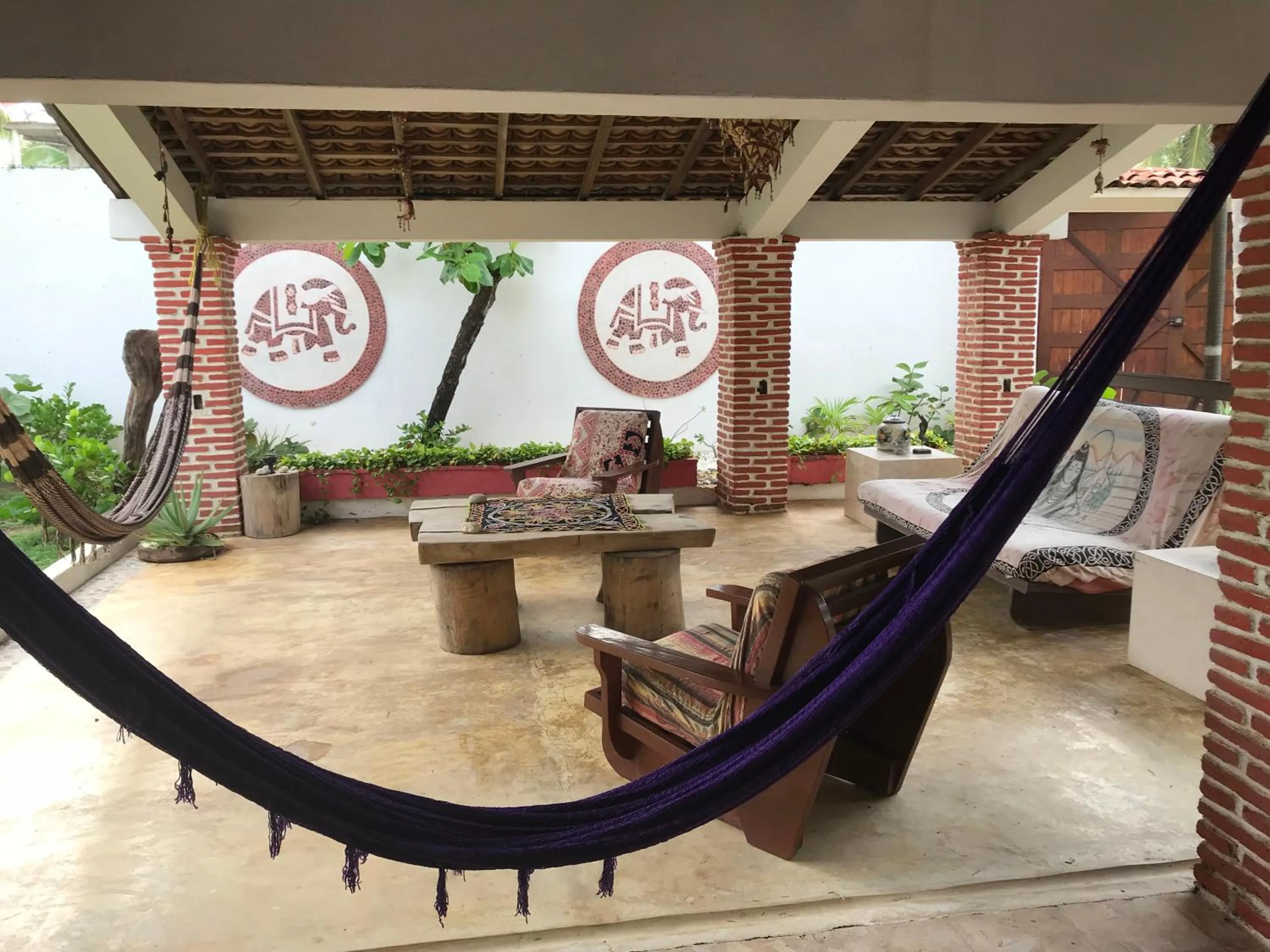 Patio in Casa de las Olas Surf & Beach Club