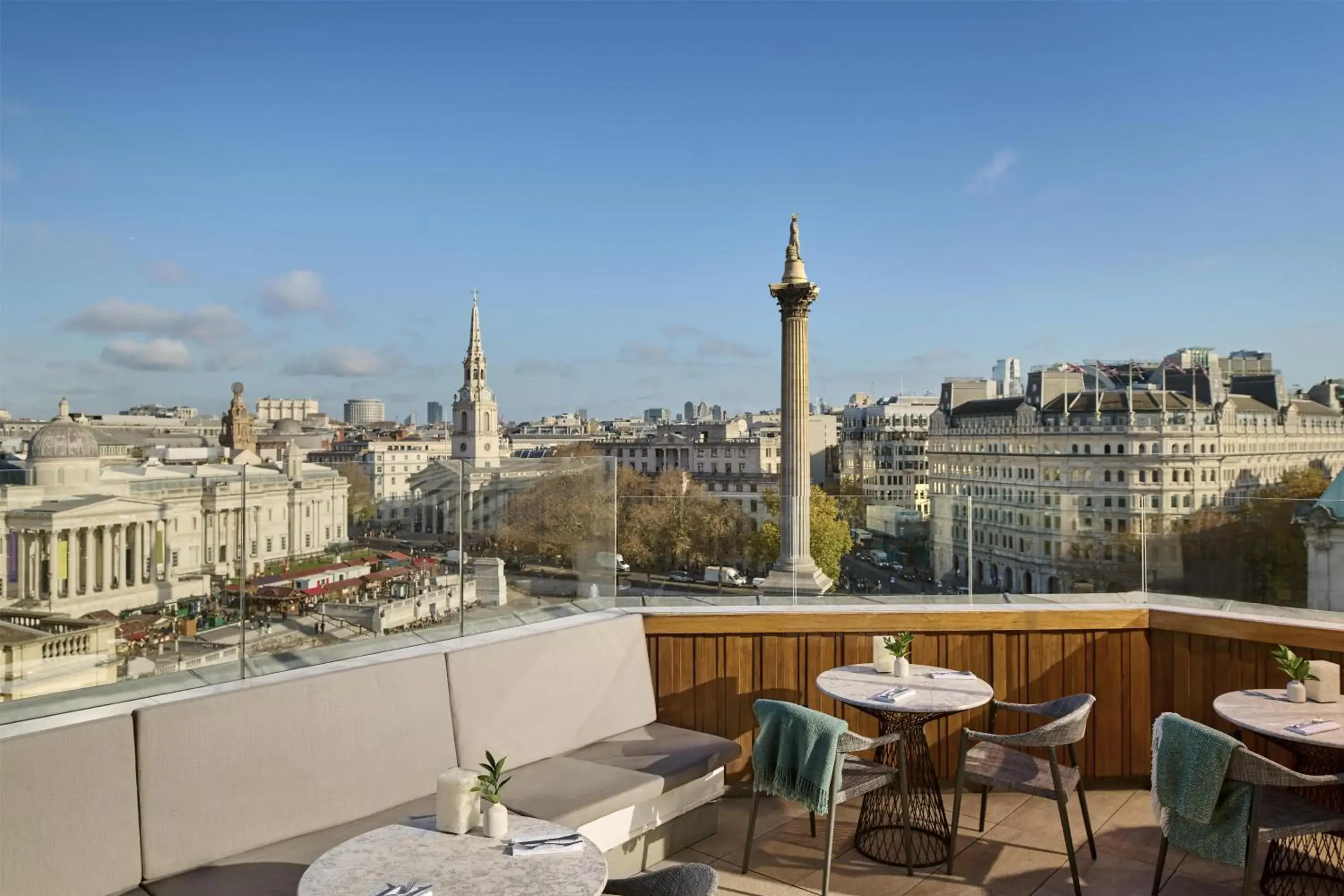 Inner courtyard view in The Trafalgar St James London Curio Collection by Hilton Inner courtyard view in The Trafalgar St James London Curio Collection by Hilton