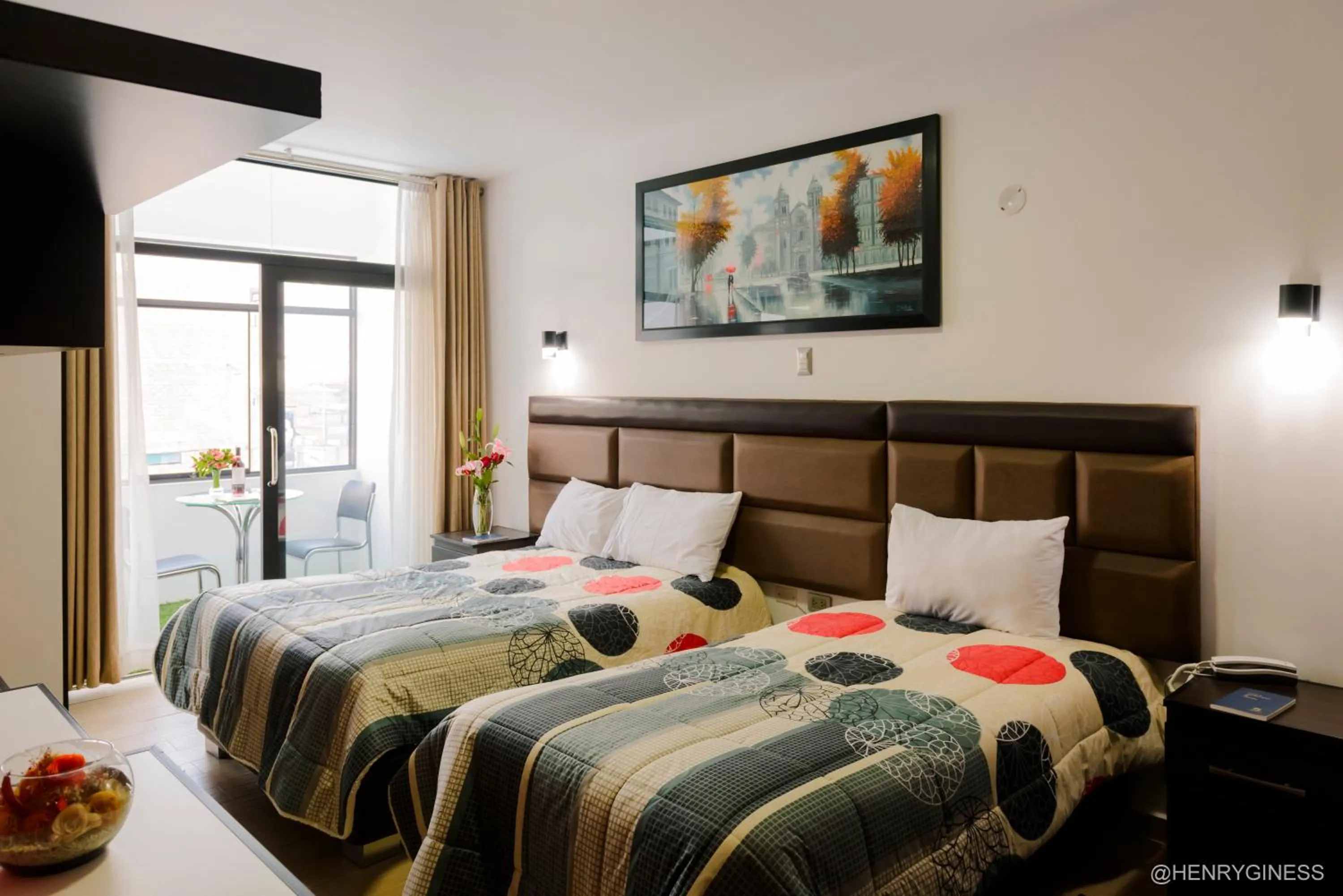 Bed in Hotel Turin