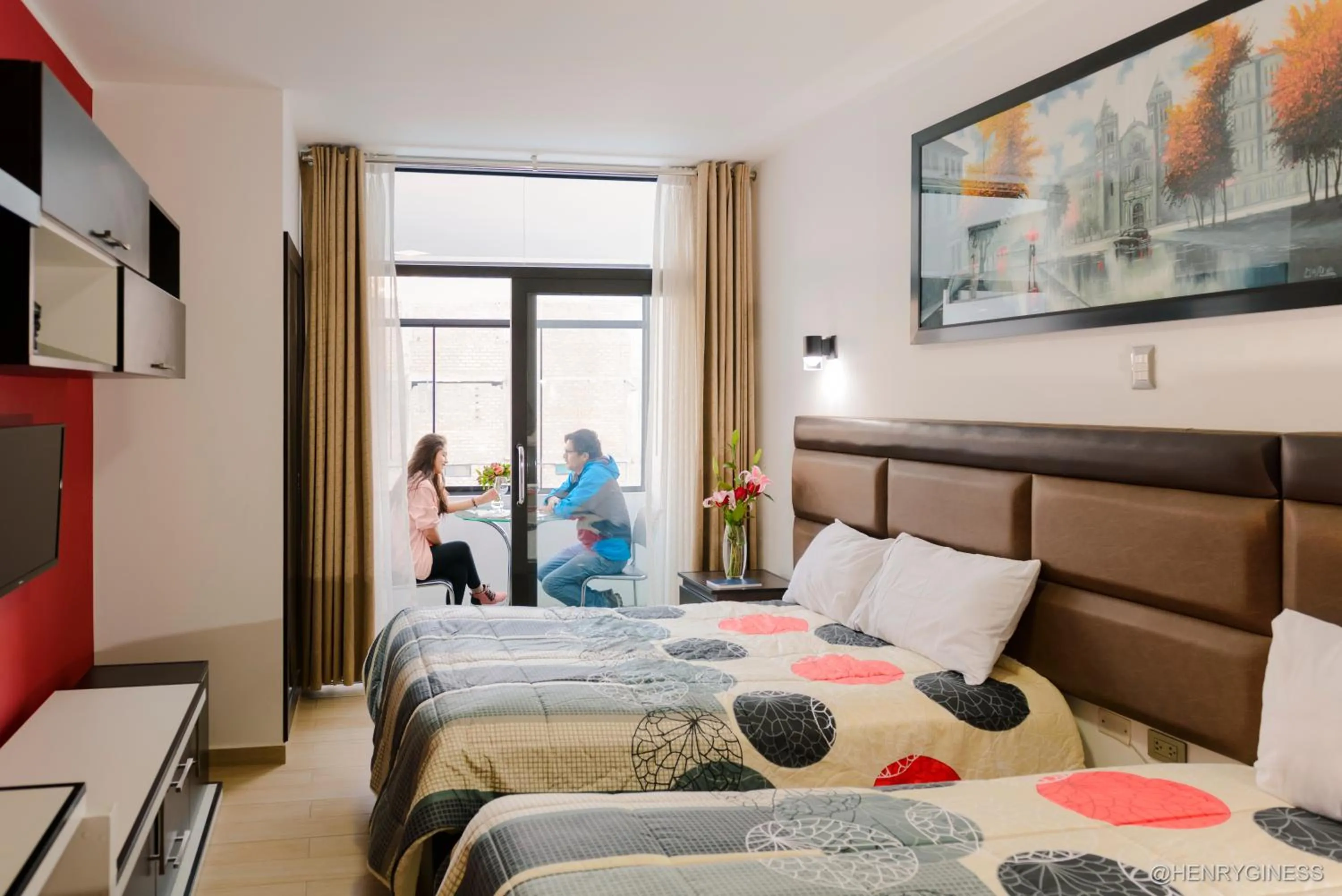 Bed in Hotel Turin