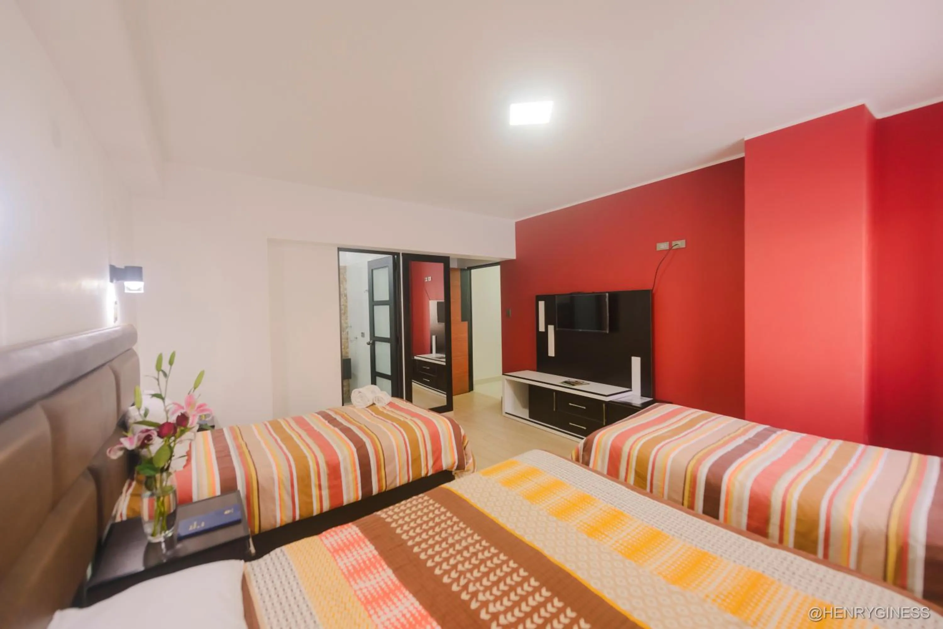Bed in Hotel Turin