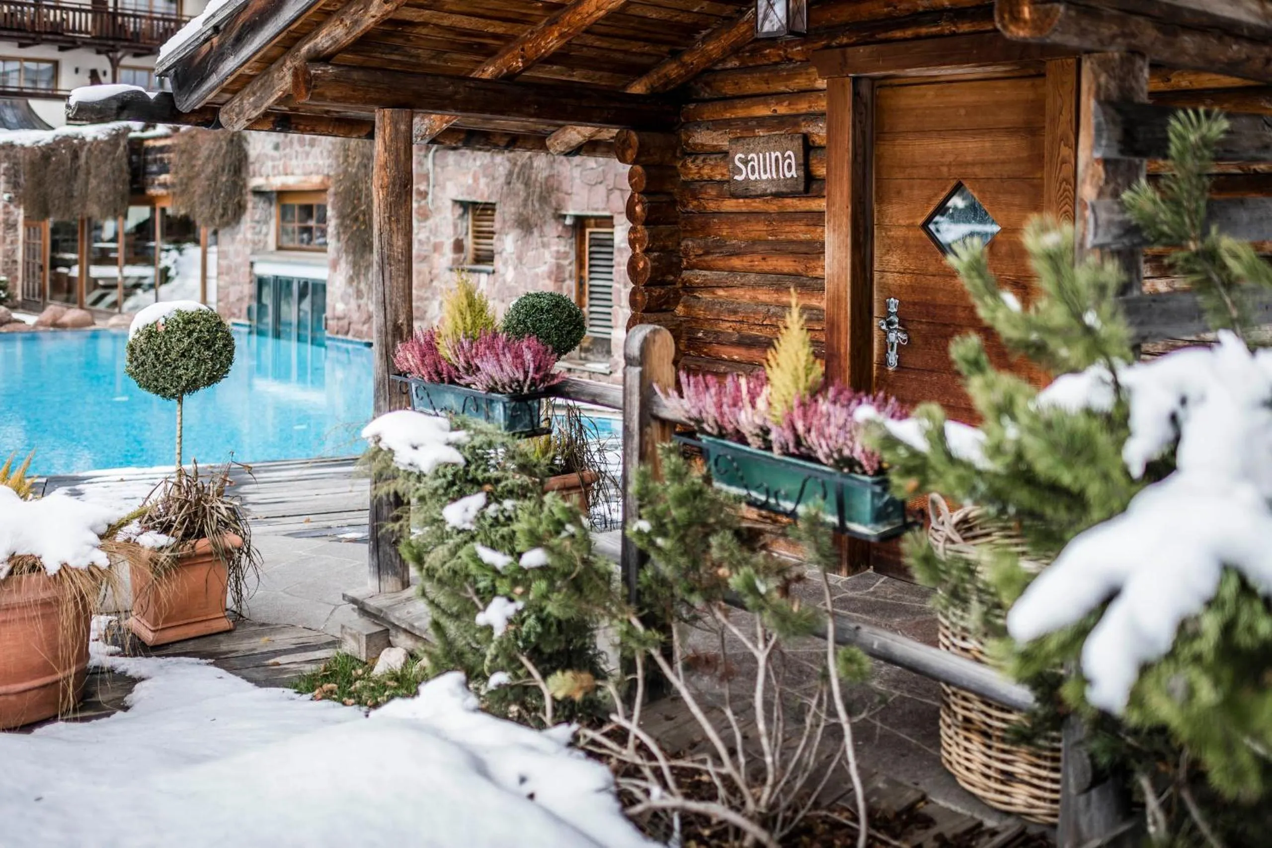 Sauna in Hotel Angelo Engel