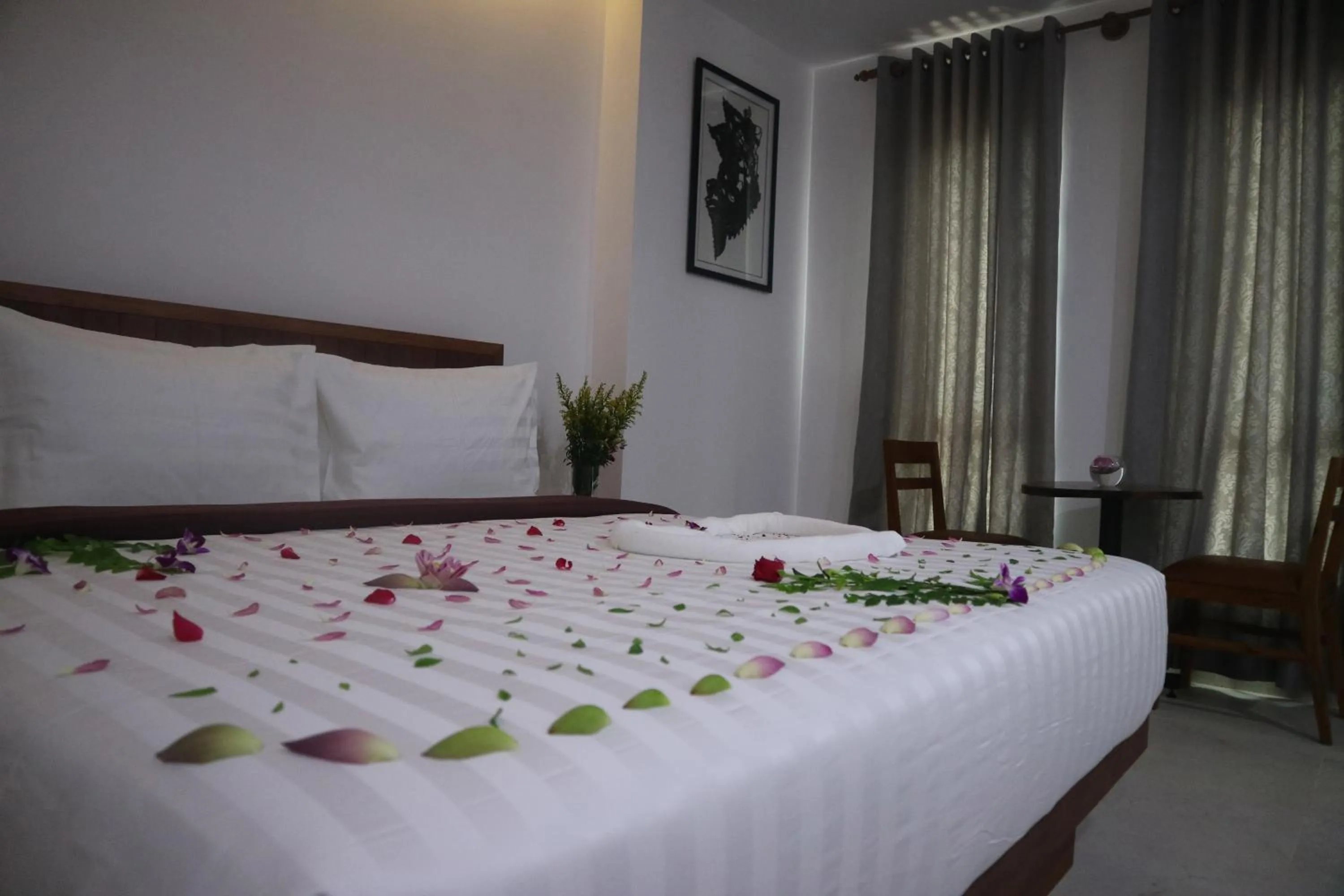 Bed in Angkor City View Hotel