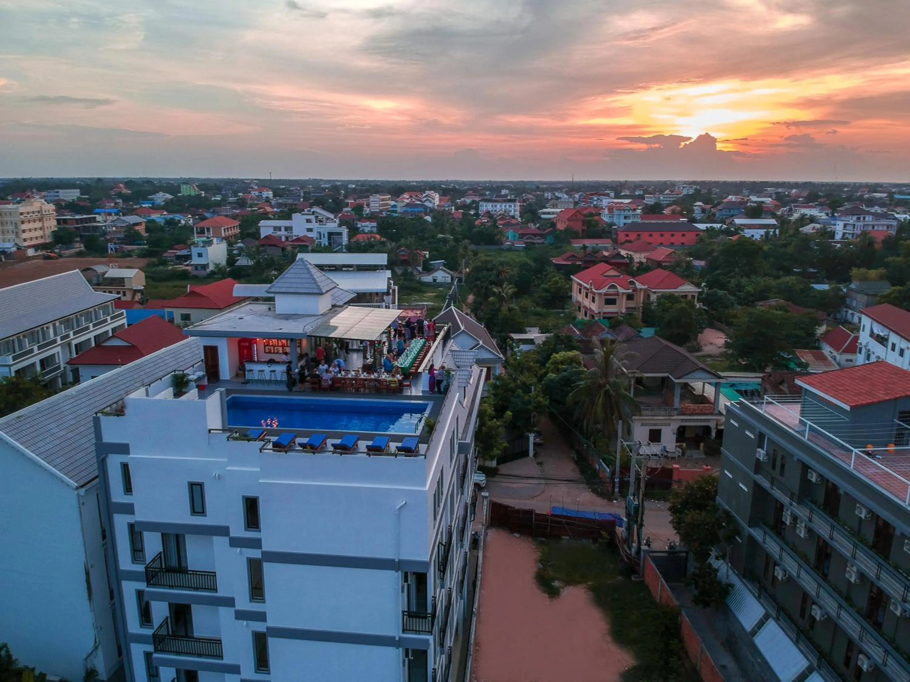Property building, Bird's-eye View in Angkor City View Hotel
