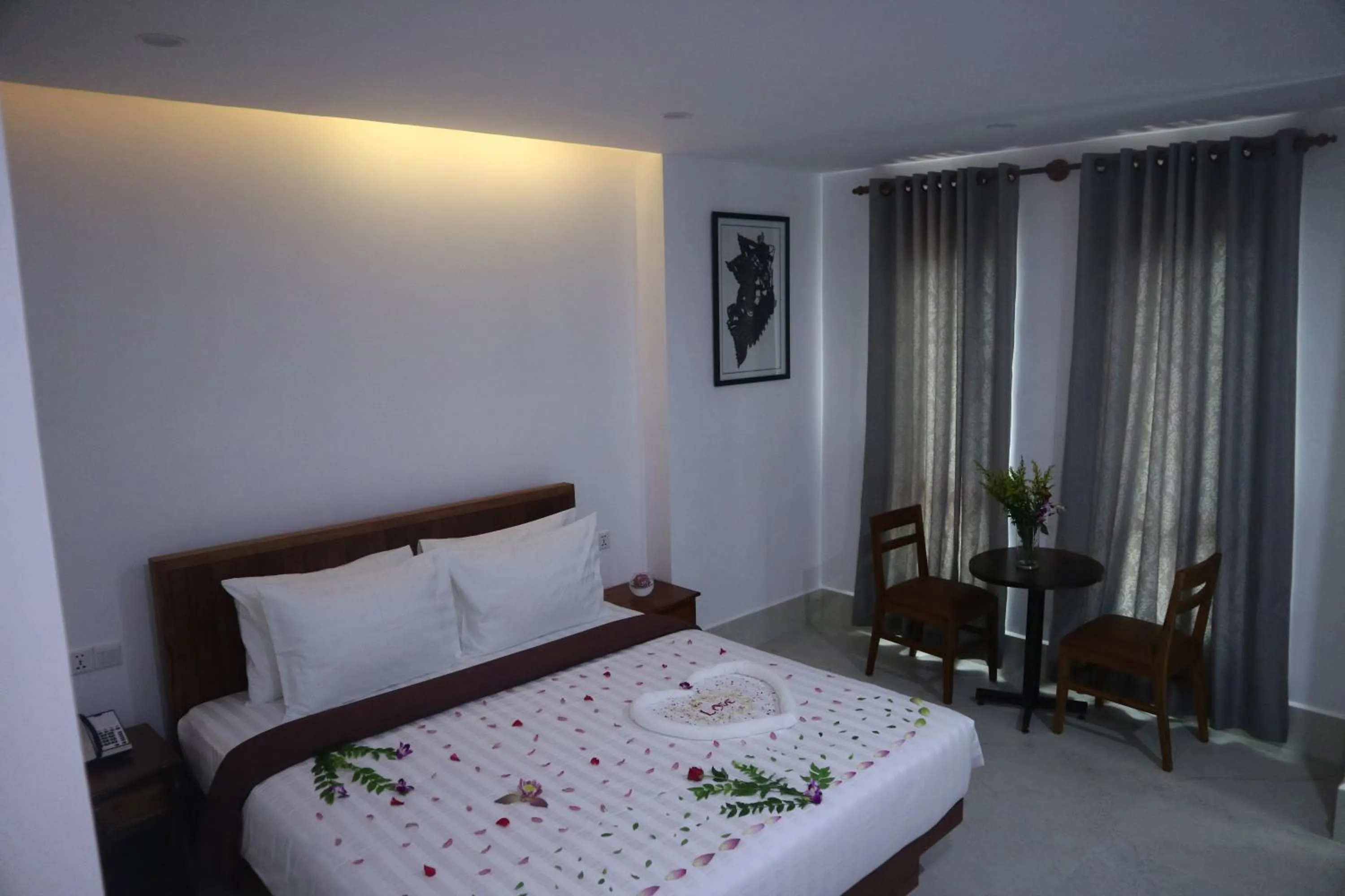 Bed in Angkor City View Hotel