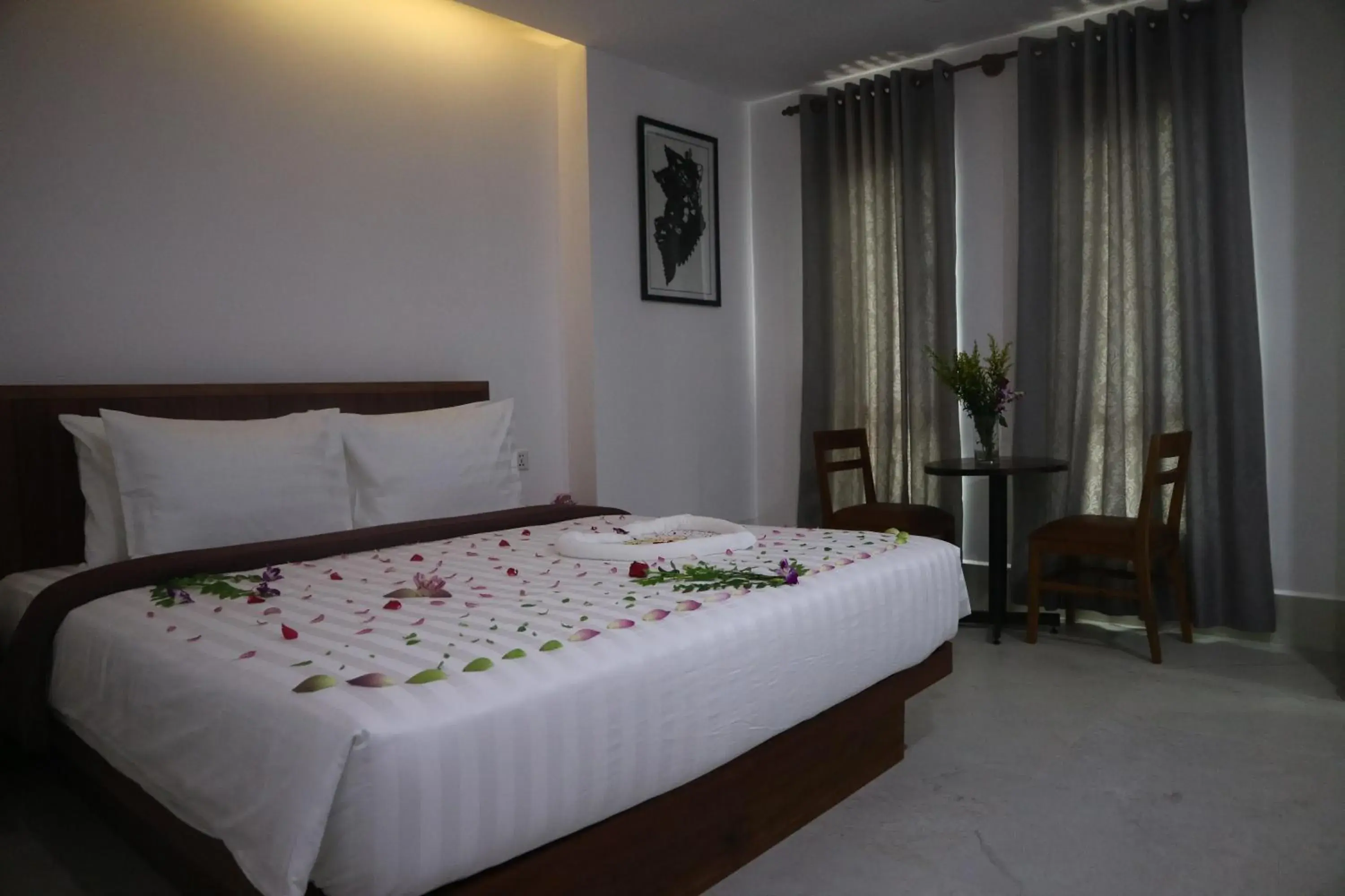 Bed in Angkor City View Hotel