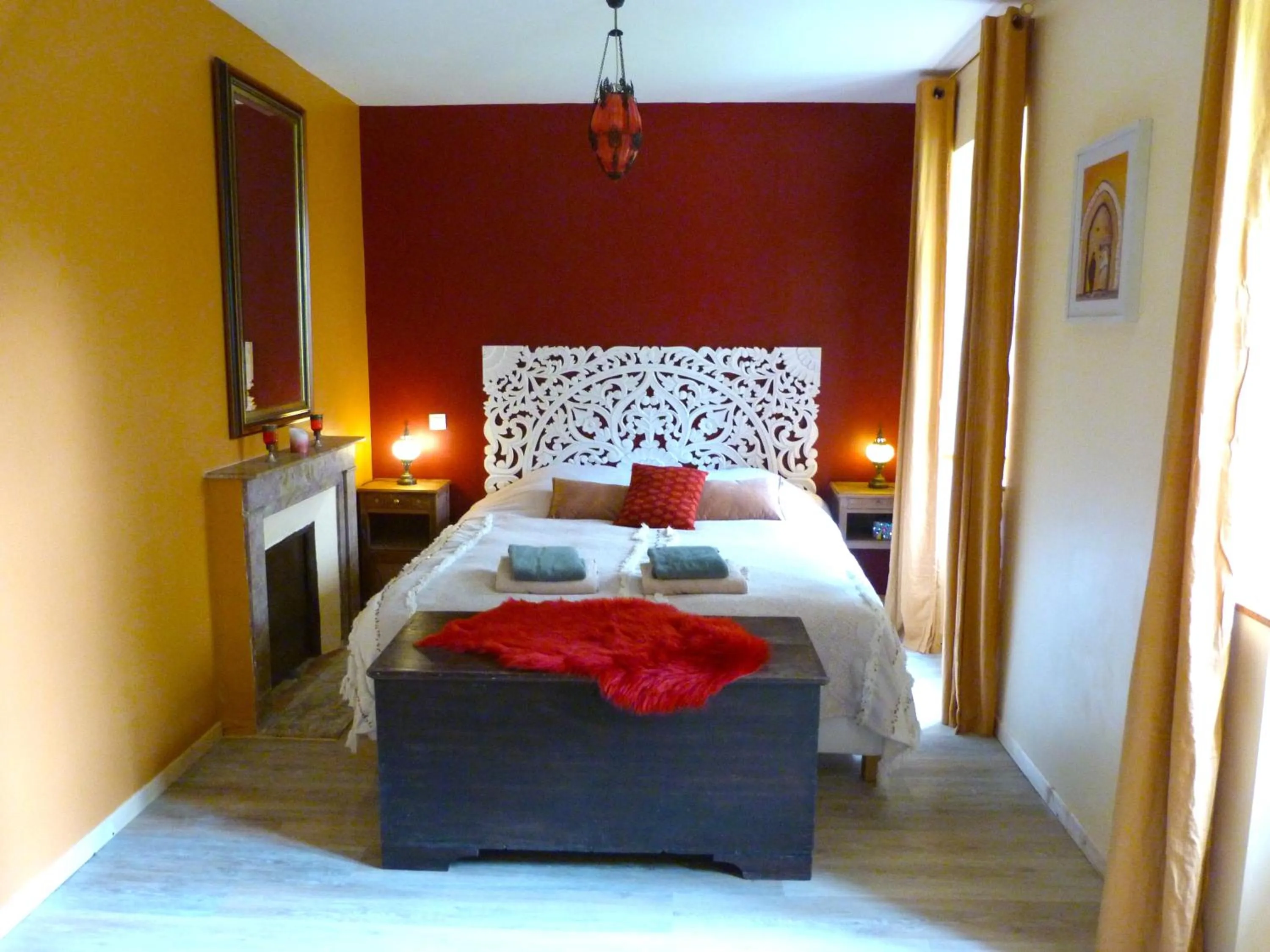 Bed in Chambres d'Hôtes La Fougeraie