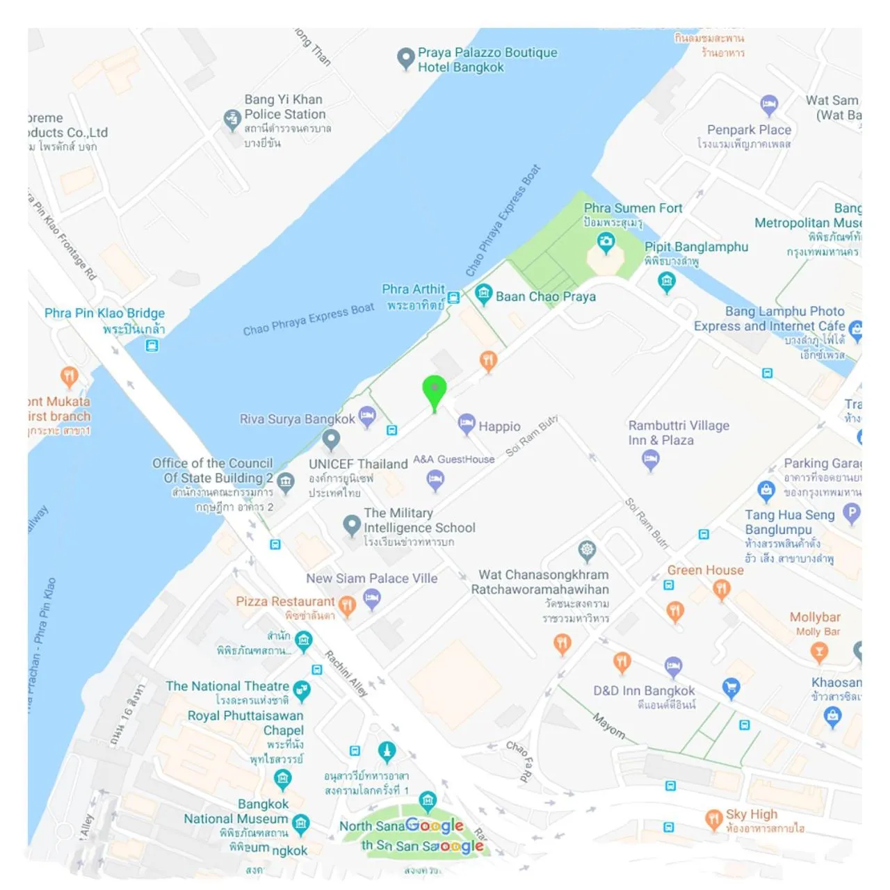 Location in Casa Picasso Near Chabad House