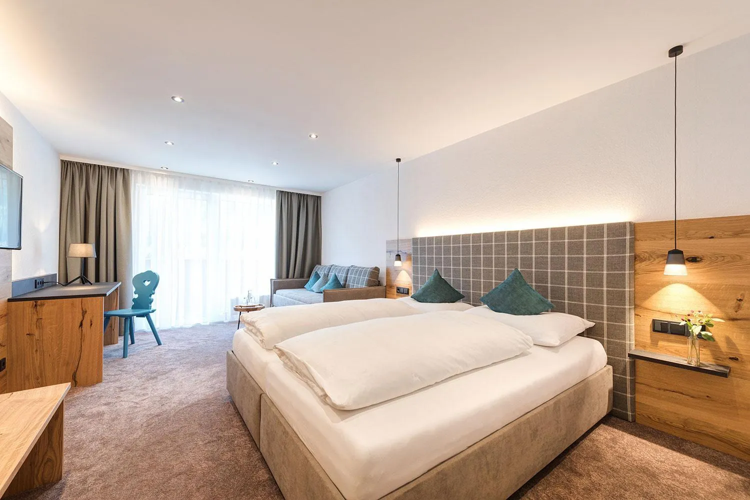 Photo of the whole room, Bed in Hotel Pettneuerhof