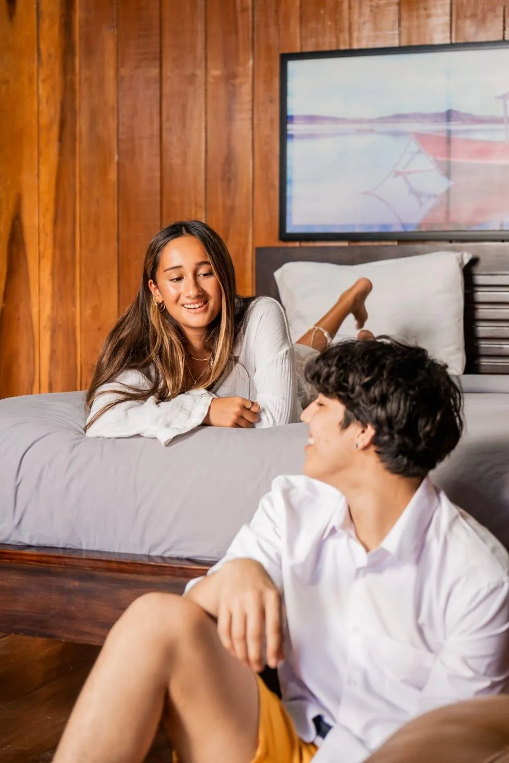 Property building, Bed in Yoki's Bungalows