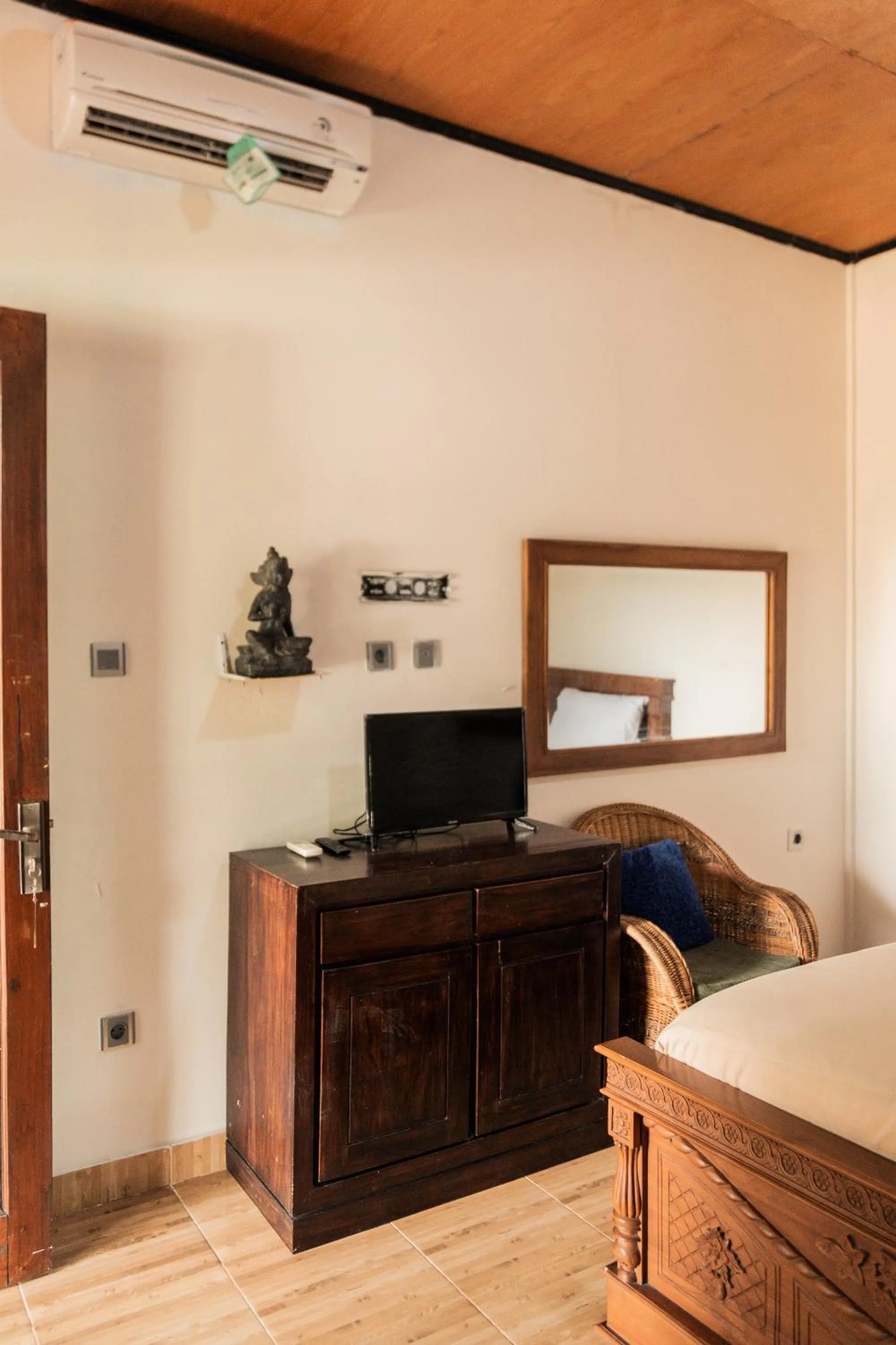 Bed in Yoki's Bungalows