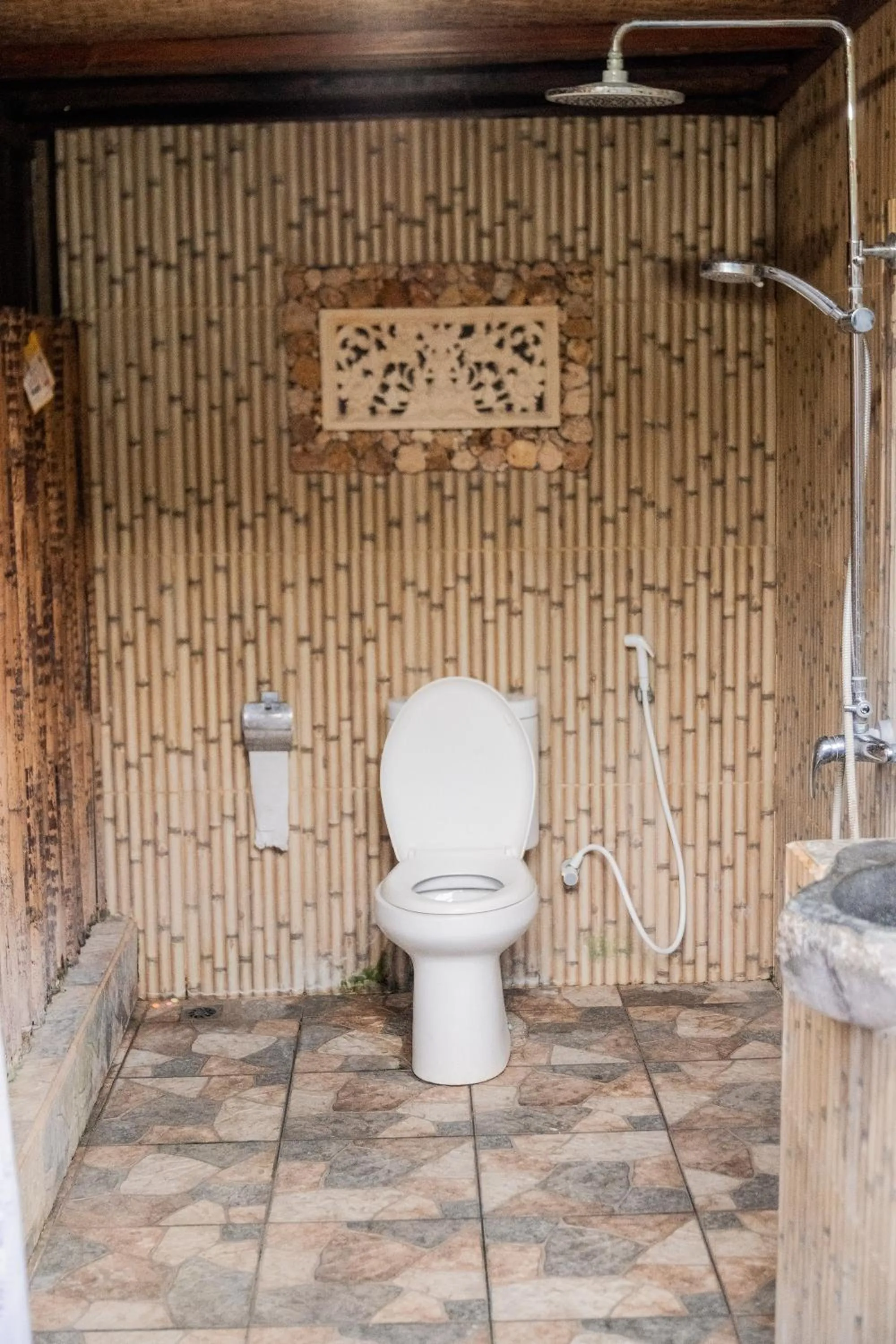 Bathroom in Yoki's Bungalows