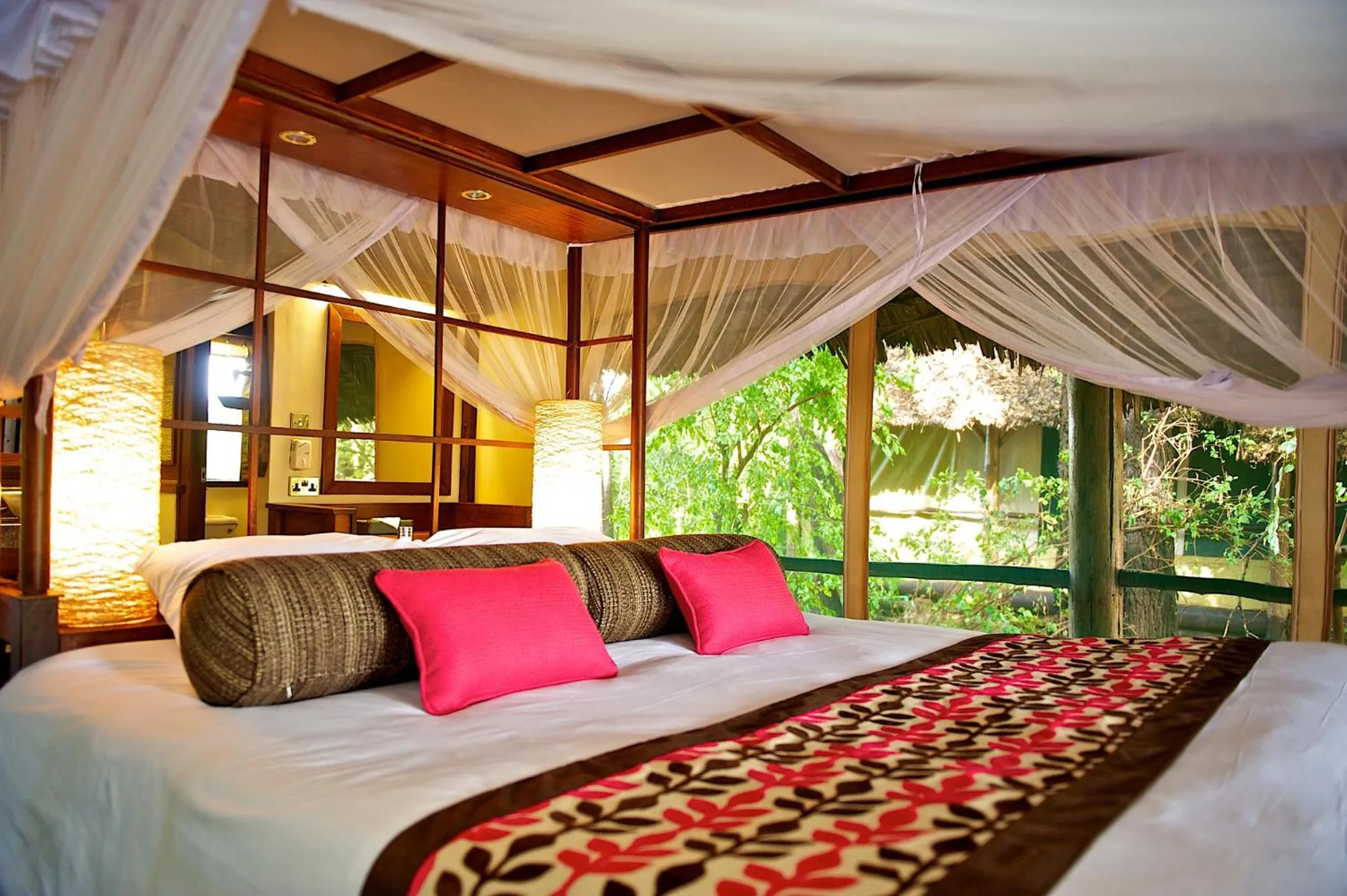 Bed in Samburu Intrepids Tented Camp