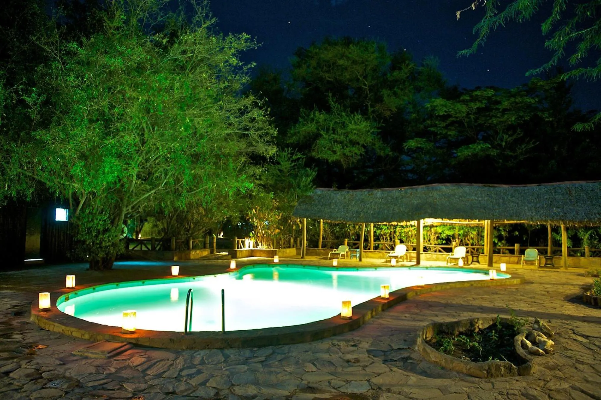 Swimming pool in Samburu Intrepids Tented Camp