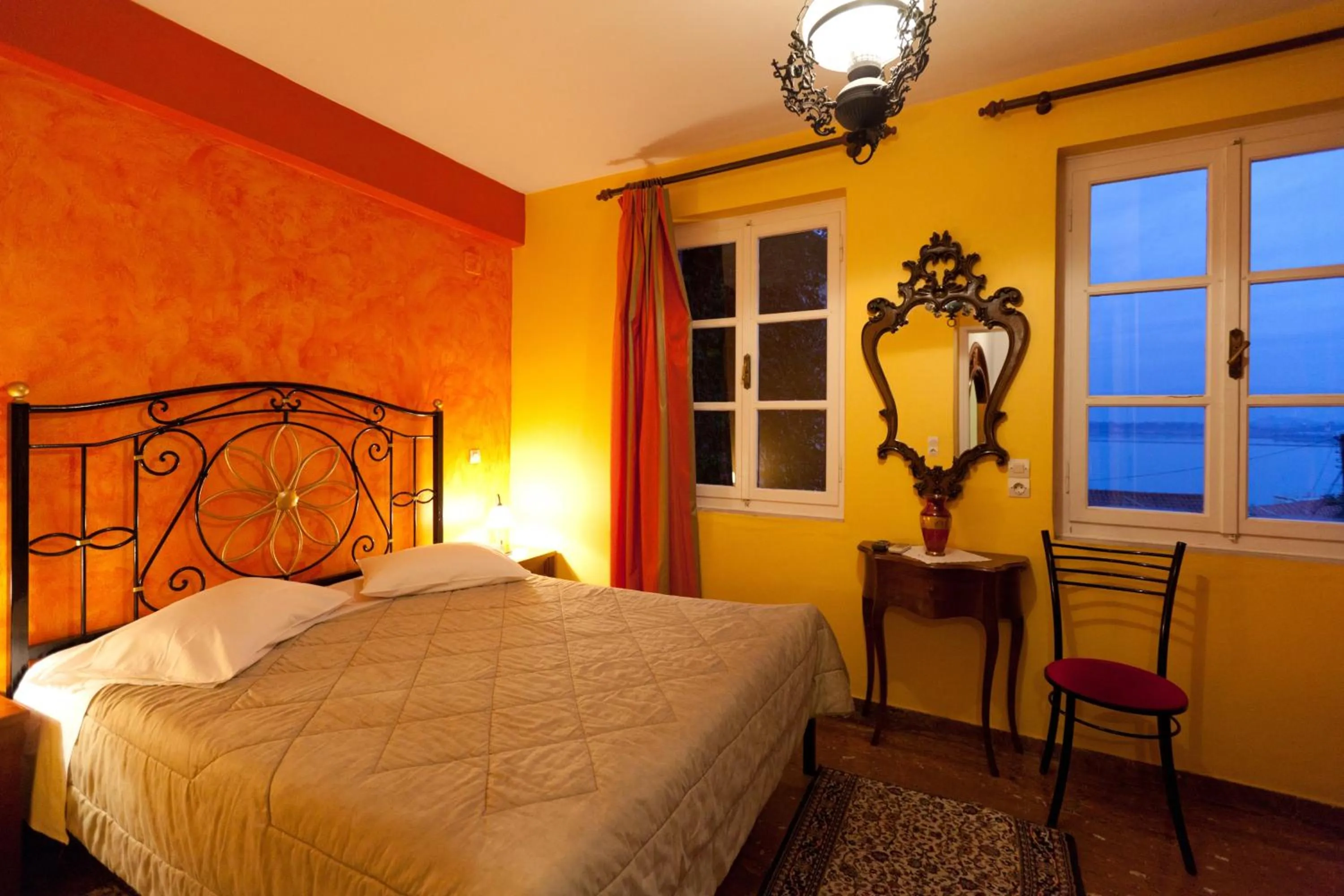 Bedroom, Bed in Pension Eleni