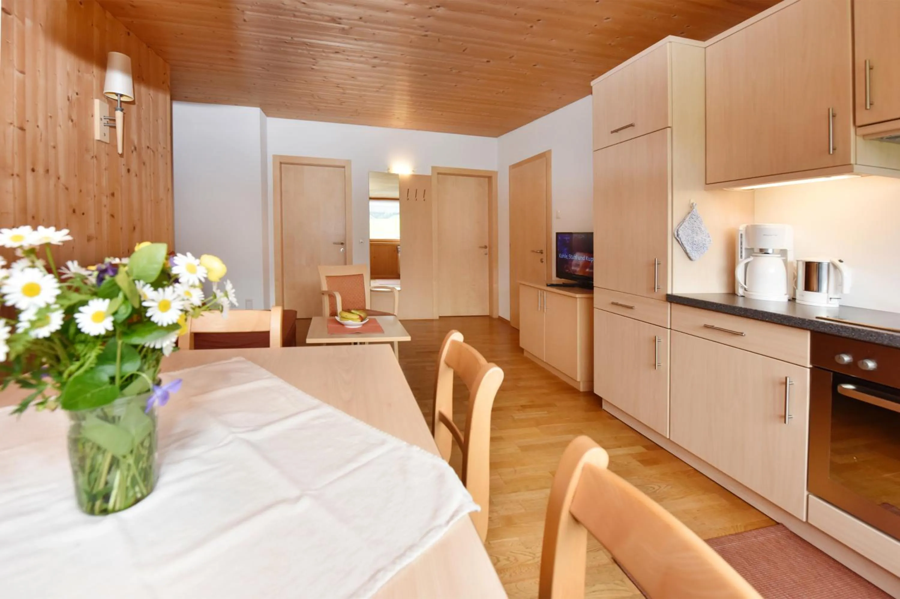 Kitchen or kitchenette in Panoramahof Eggele