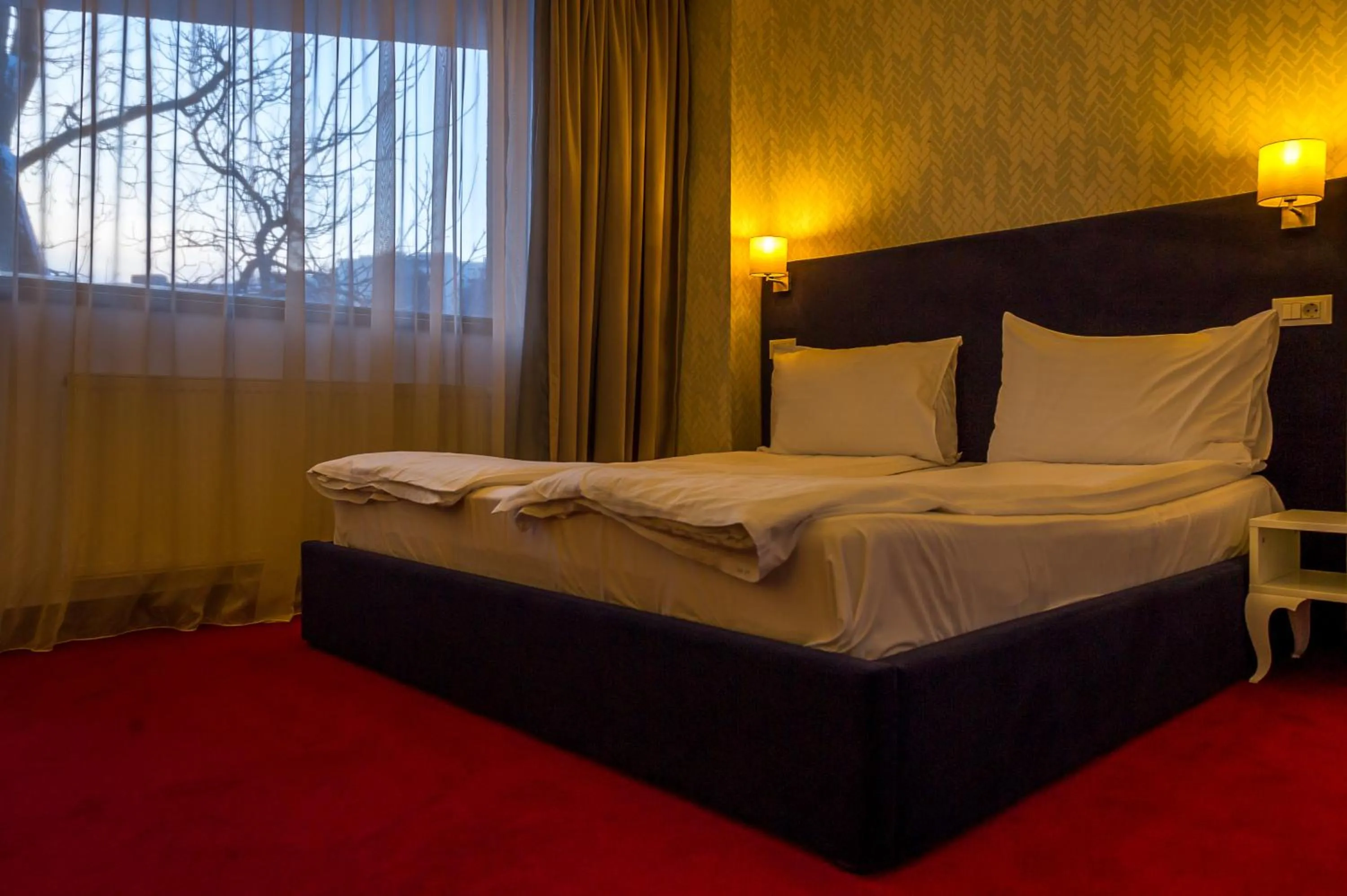 Bed in Apart Hotel Vlad Tepes