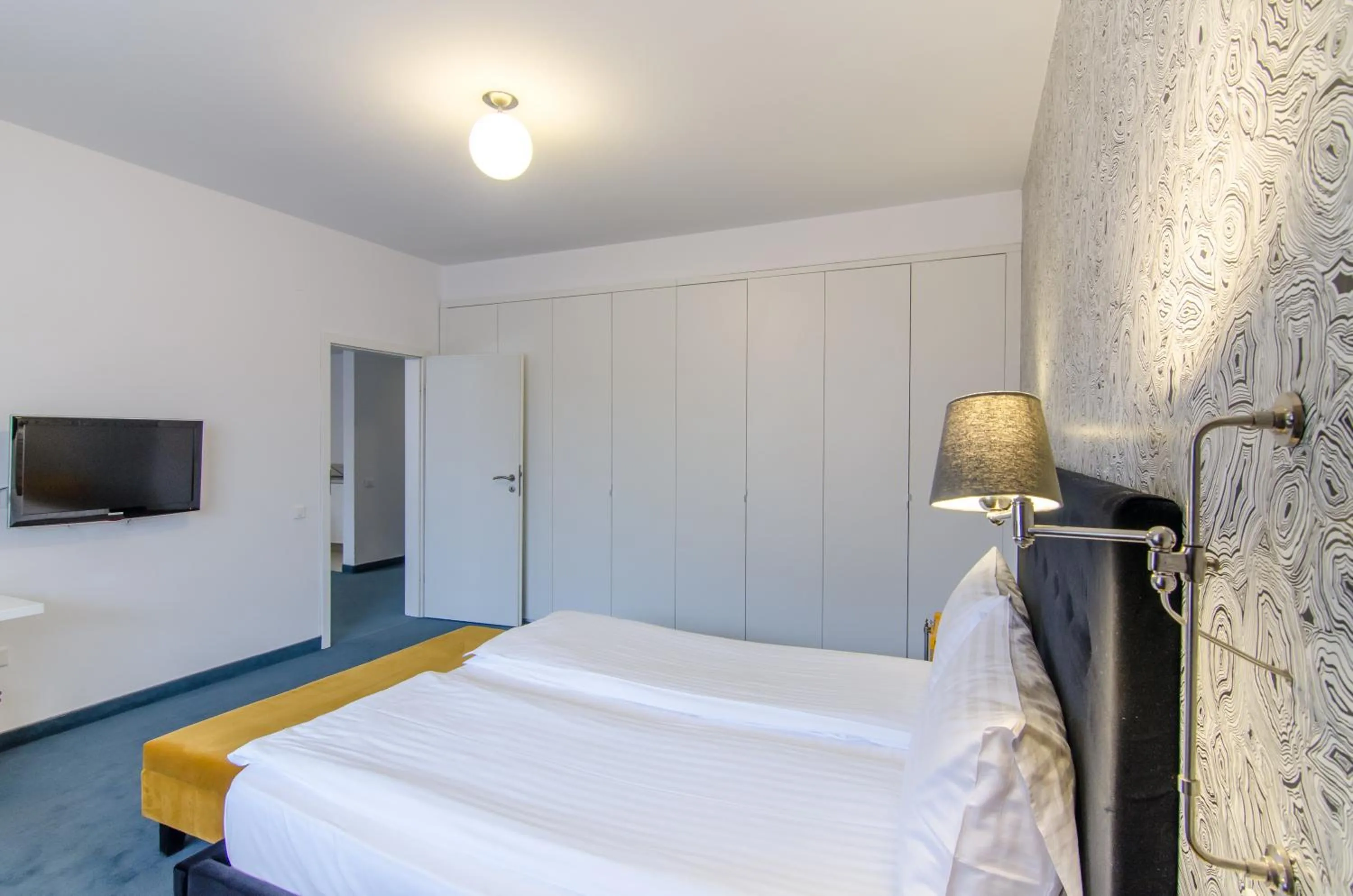 Bed in Apart Hotel Vlad Tepes