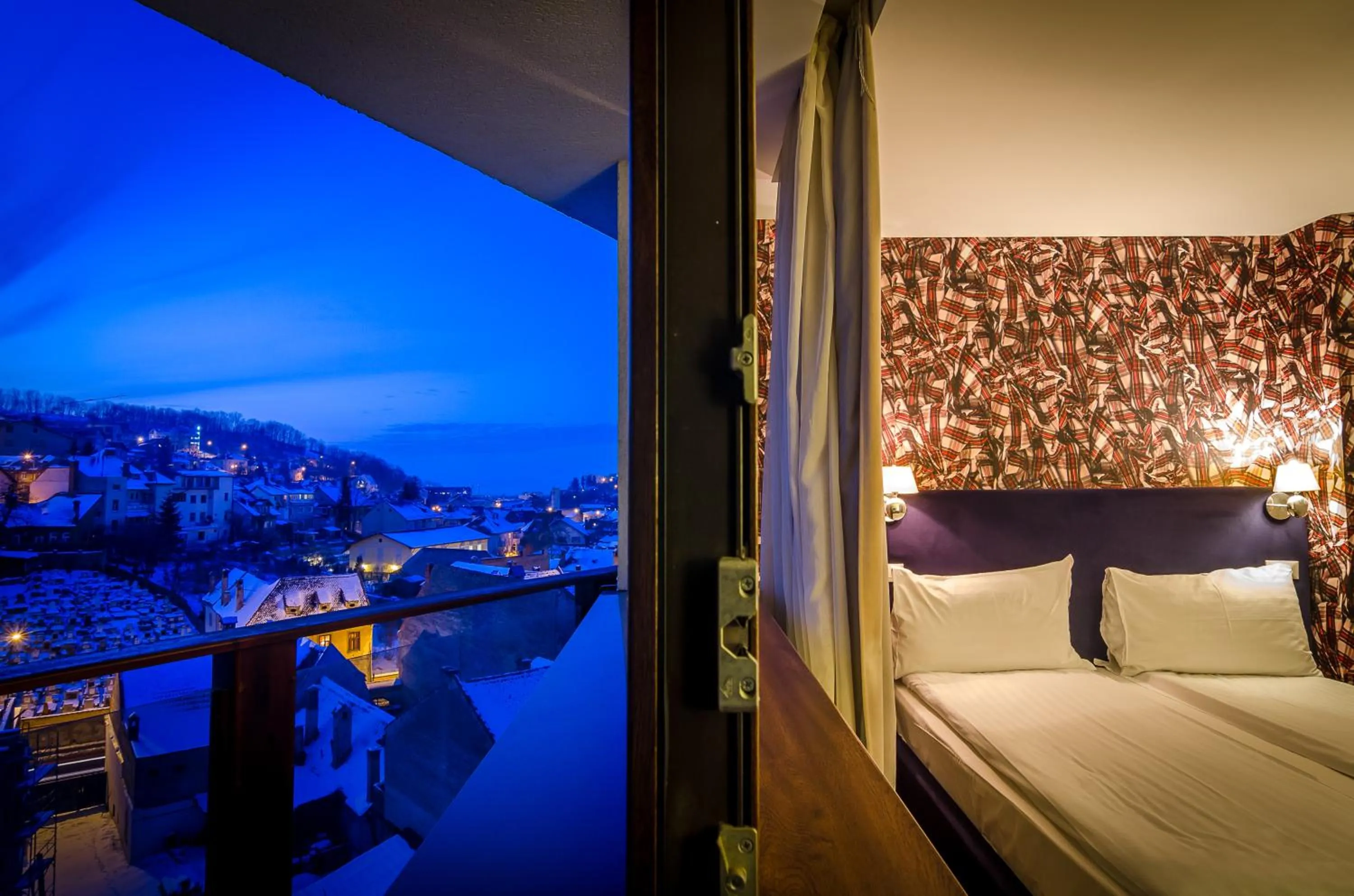 Bed in Apart Hotel Vlad Tepes