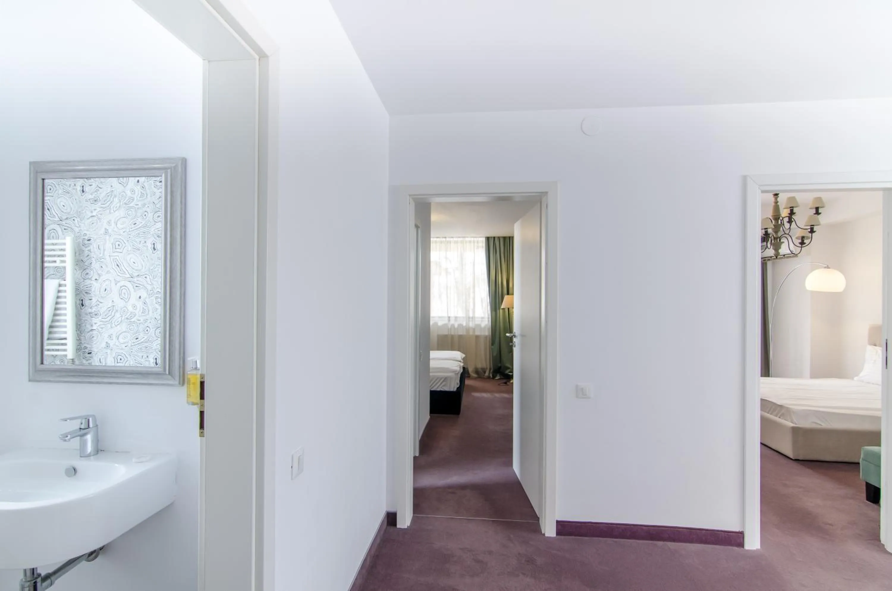 Bed in Apart Hotel Vlad Tepes