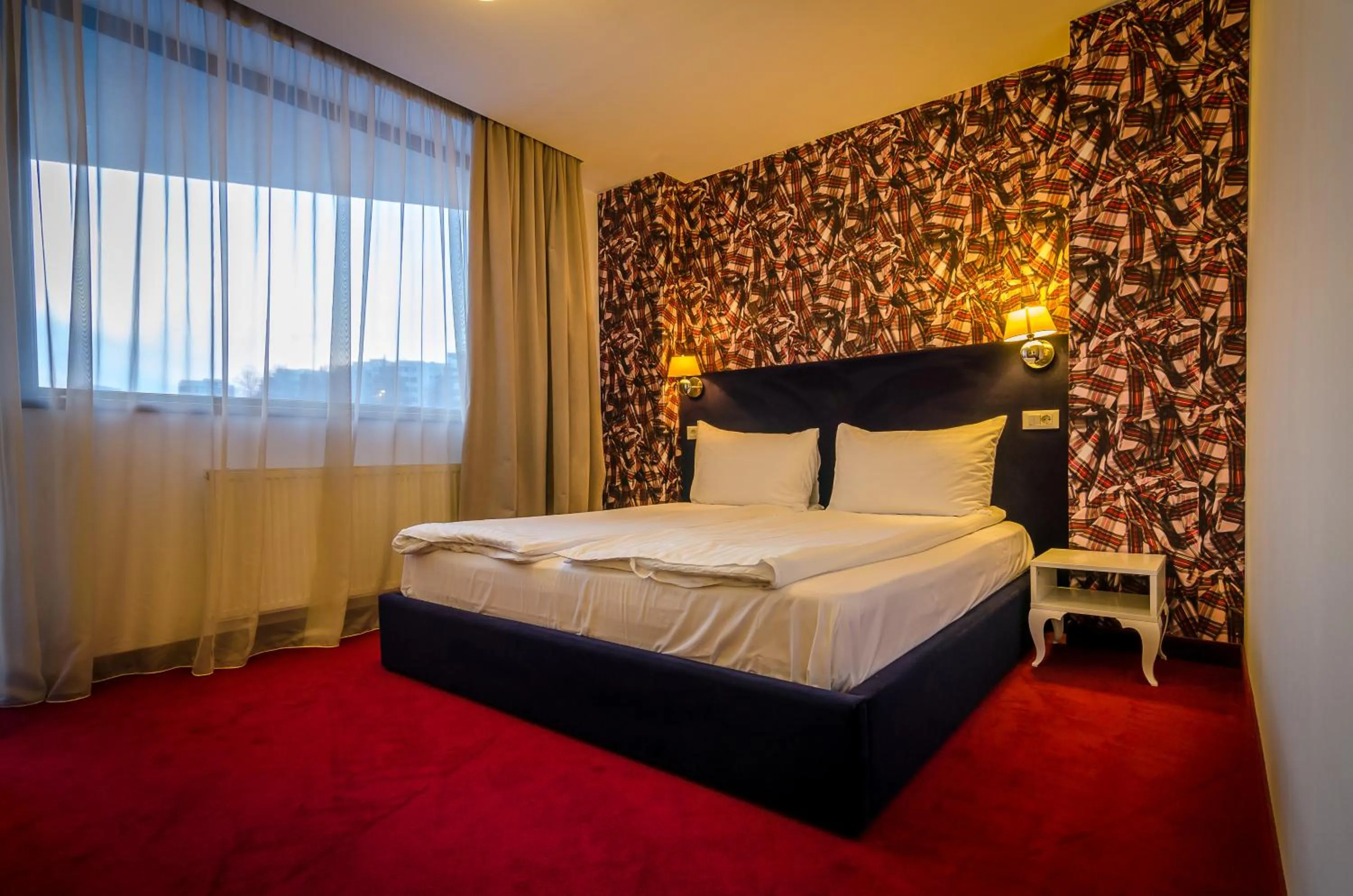 Bed in Apart Hotel Vlad Tepes