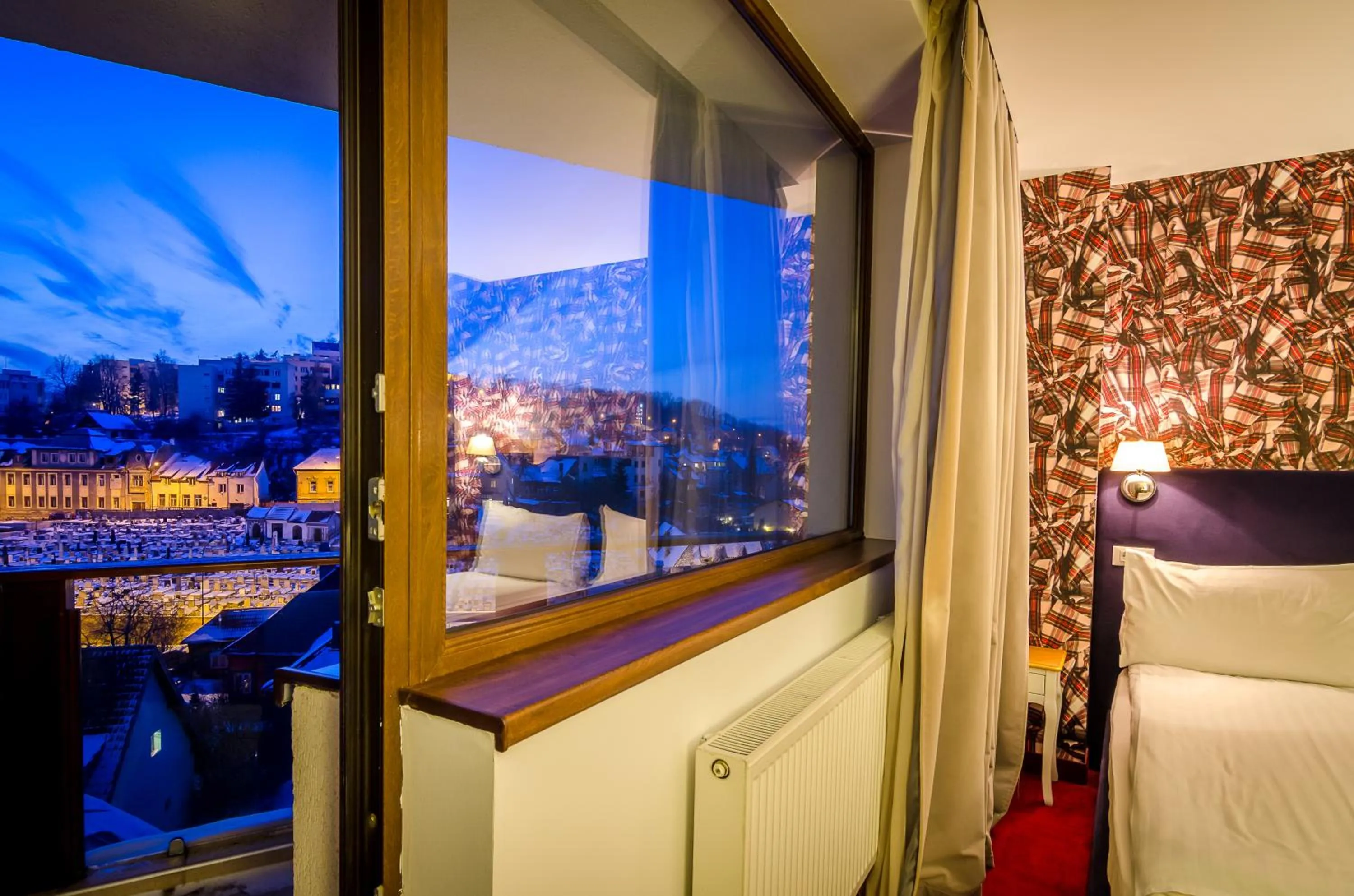 Bed in Apart Hotel Vlad Tepes