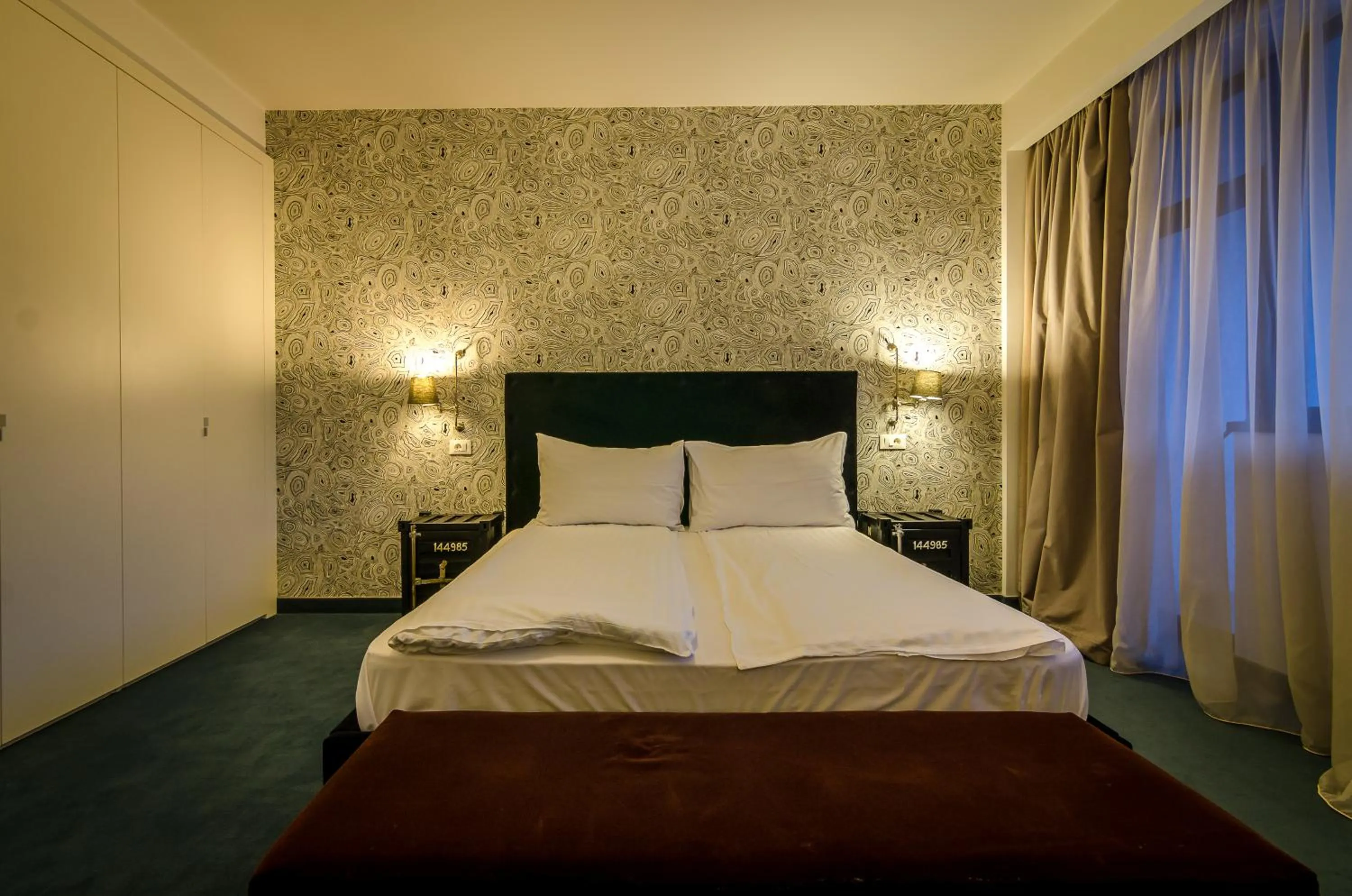Bed in Apart Hotel Vlad Tepes