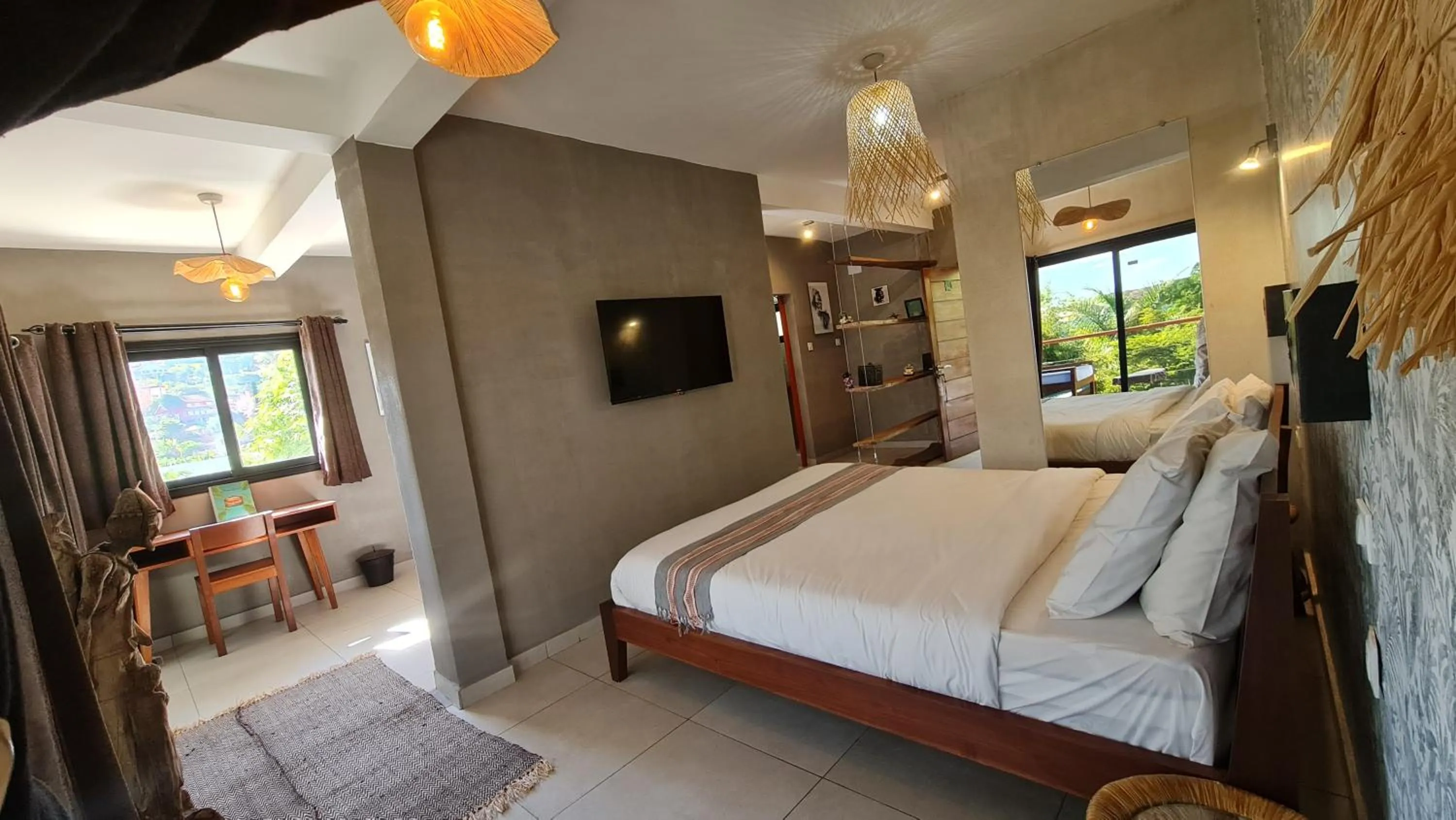 Bedroom, Bed in Ikopa Hôtel Madagascar