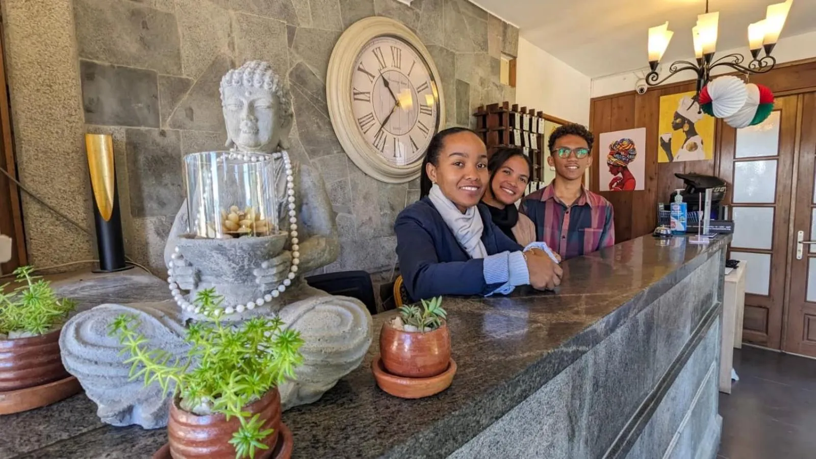 Lobby or reception in Ikopa Hôtel Madagascar