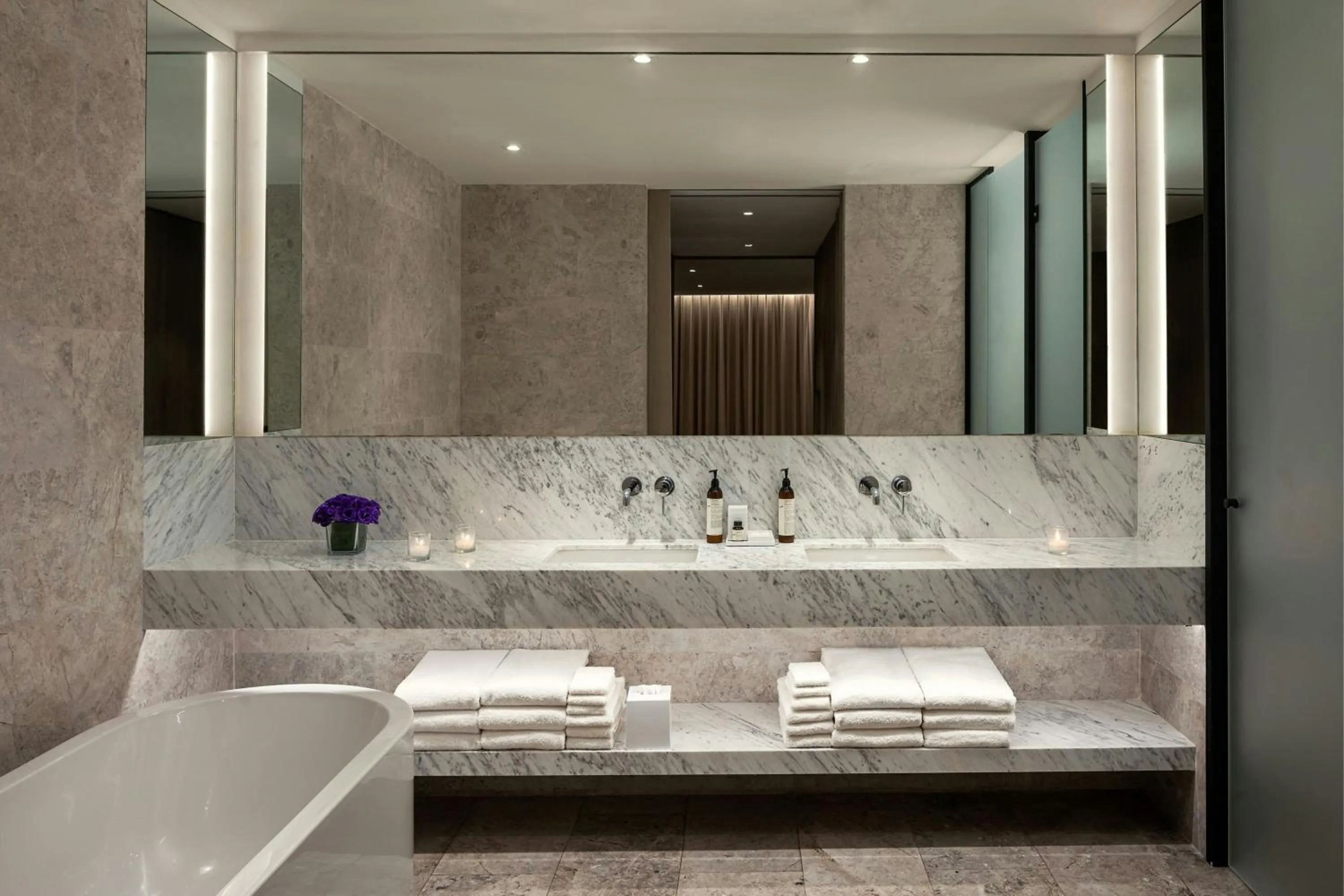 Bathroom in The Bodrum EDITION