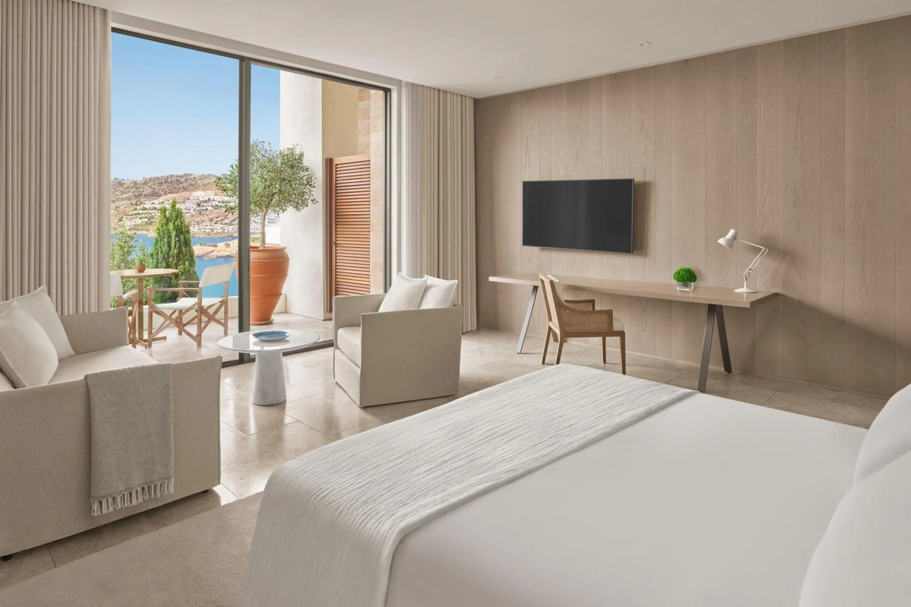 Photo of the whole room, Bed in The Bodrum EDITION