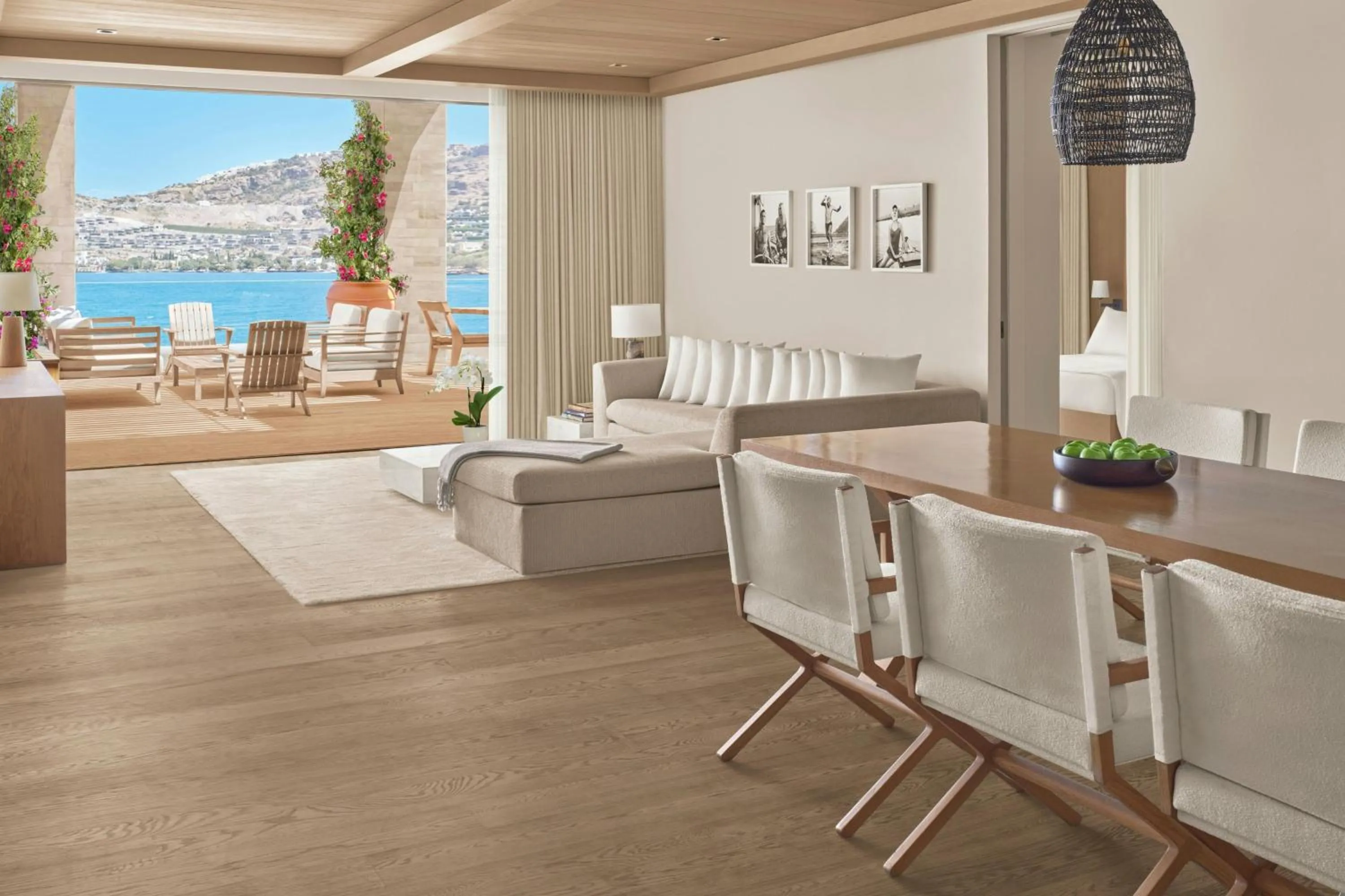 Living room in The Bodrum EDITION