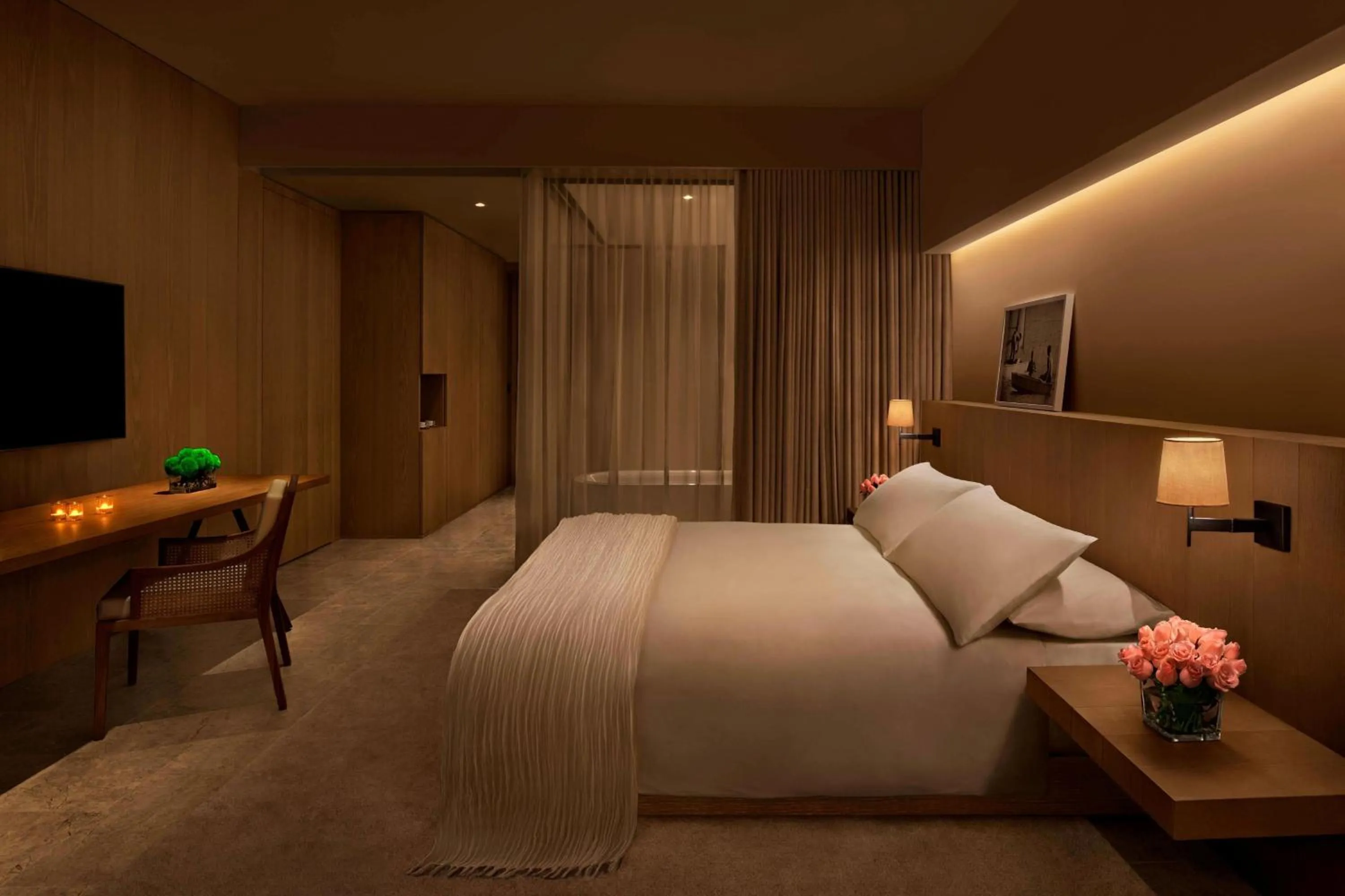 Photo of the whole room, Bed in The Bodrum EDITION