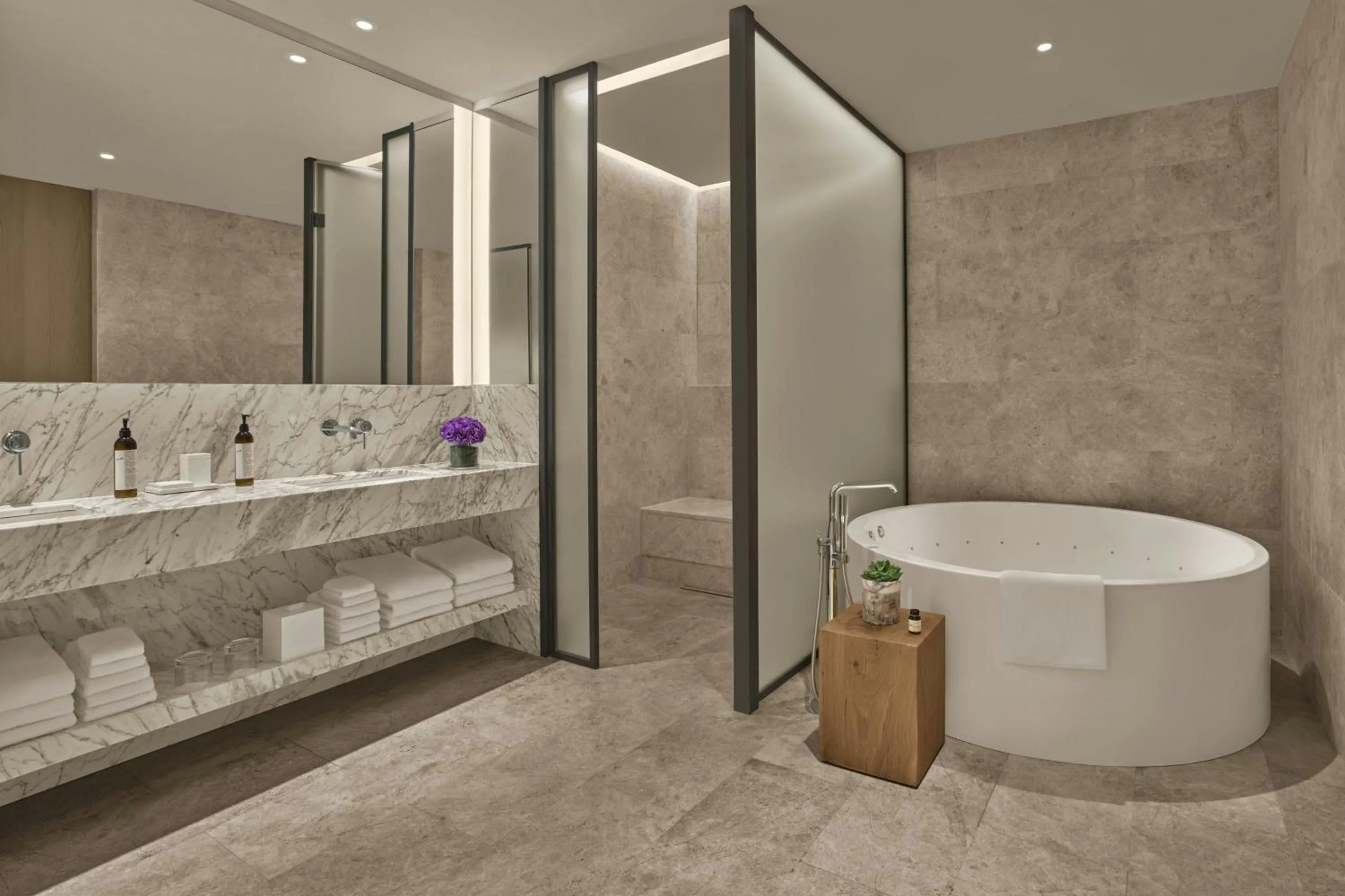 Bathroom in The Bodrum EDITION