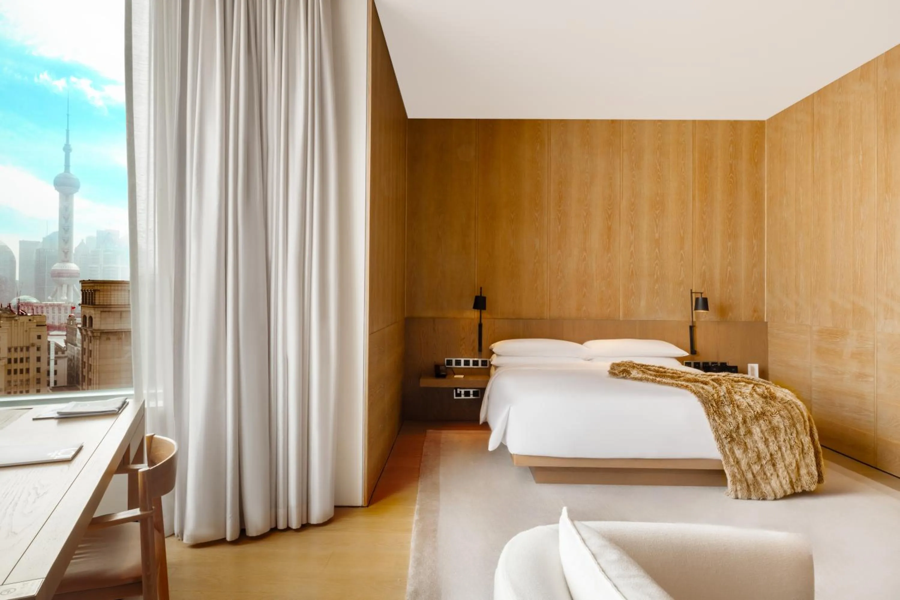 Bedroom, Bed in The Shanghai EDITION