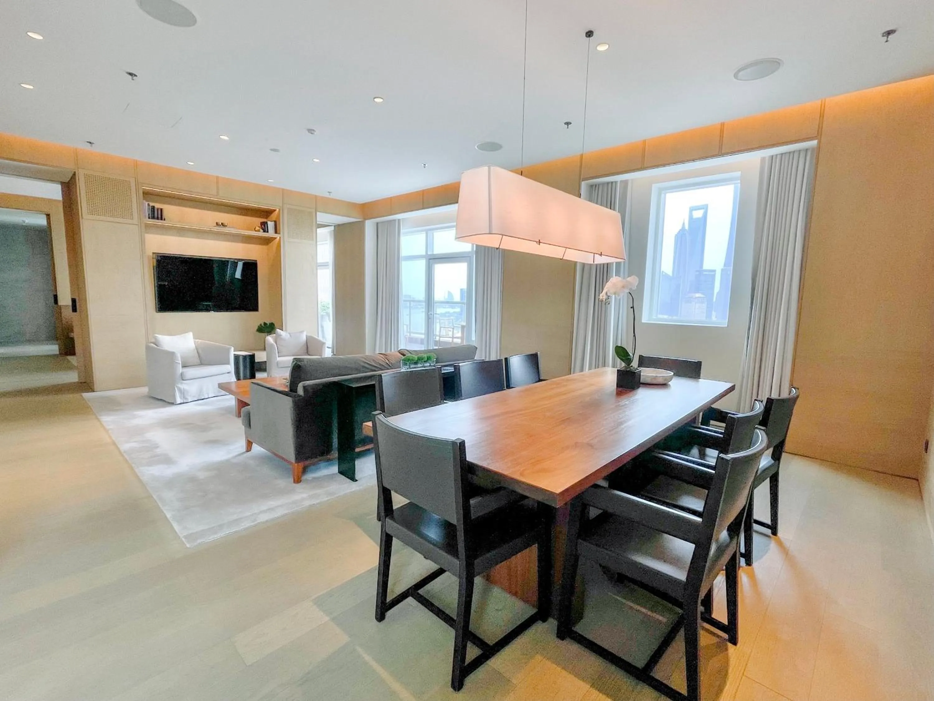 Seating area in The Shanghai EDITION