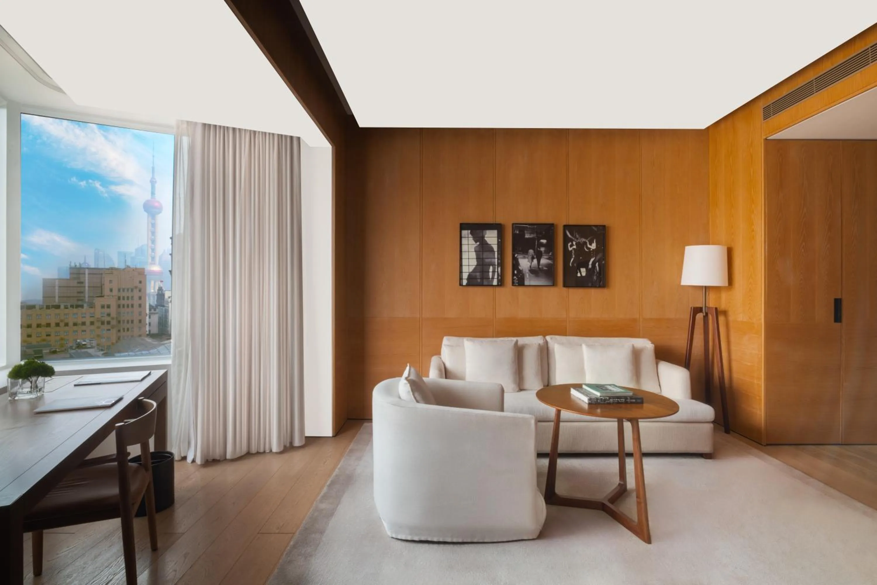 Seating area in The Shanghai EDITION