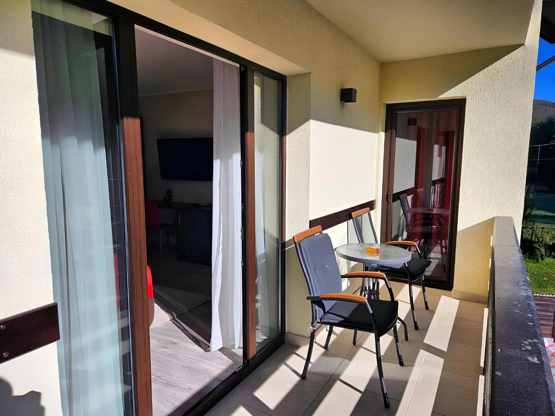 Patio in Pensiunea Andrei Moieciu