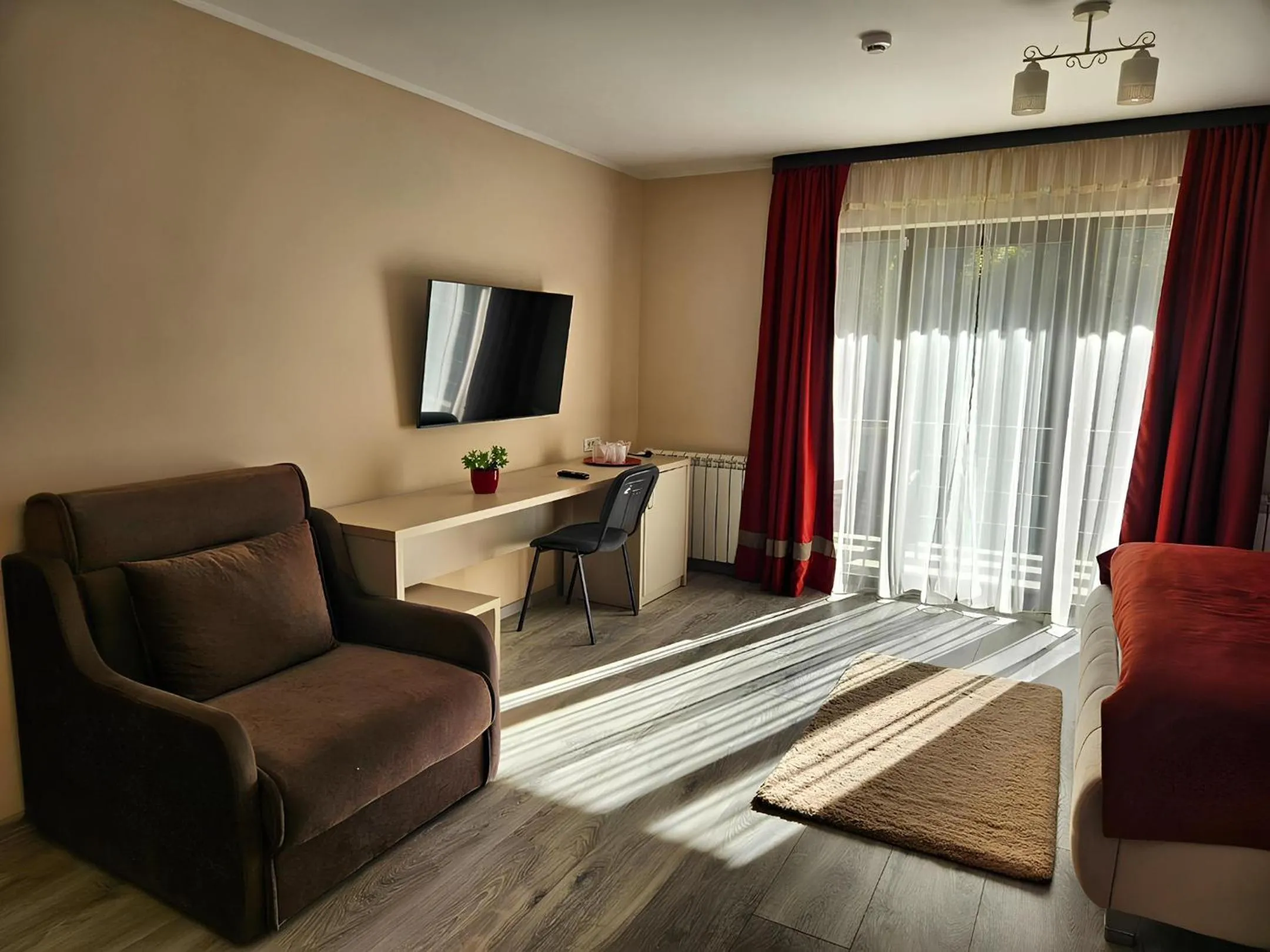 Communal lounge/ TV room in Pensiunea Andrei Moieciu