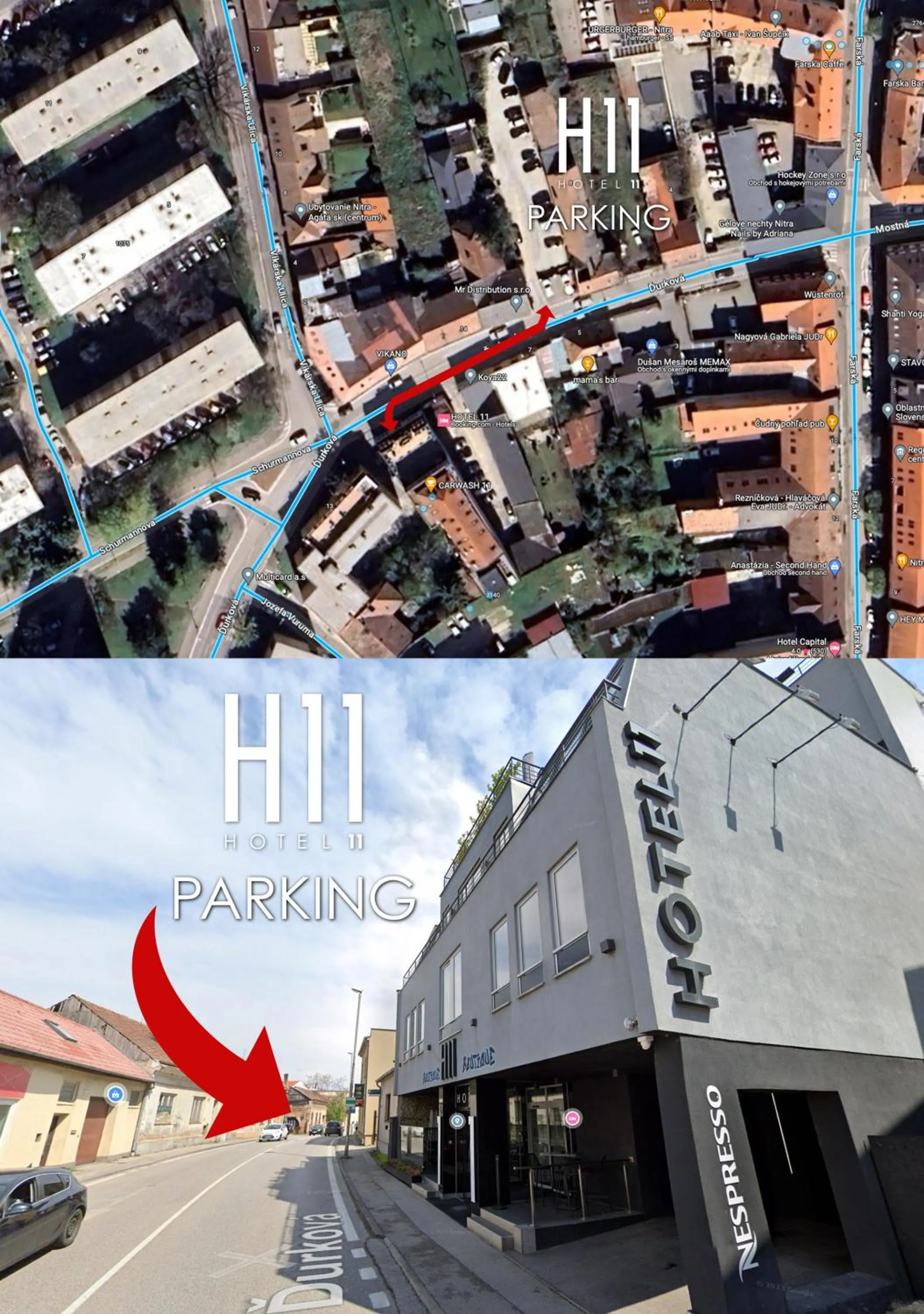 Parking in BOUTIQUE HOTEL11 with rooftop SPA