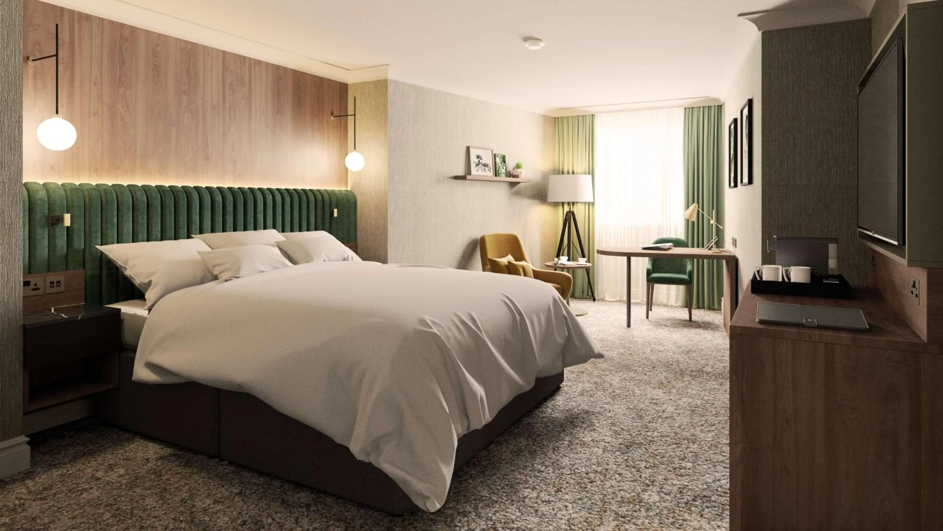 Bedroom, Bed in Doubletree by Hilton Belfast Templepatrick