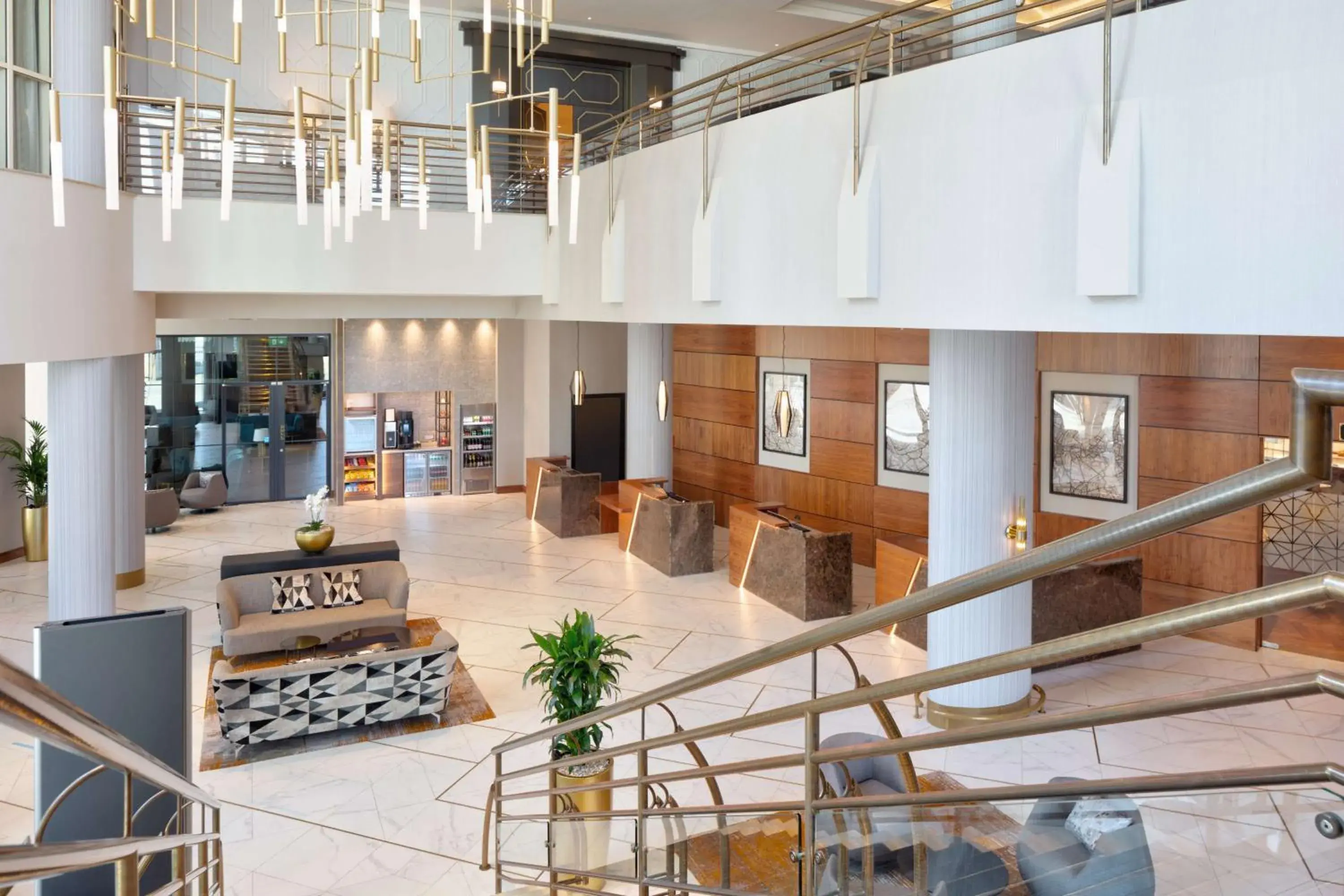 Lobby or reception in Hilton Belfast Lobby or reception in Hilton Belfast
