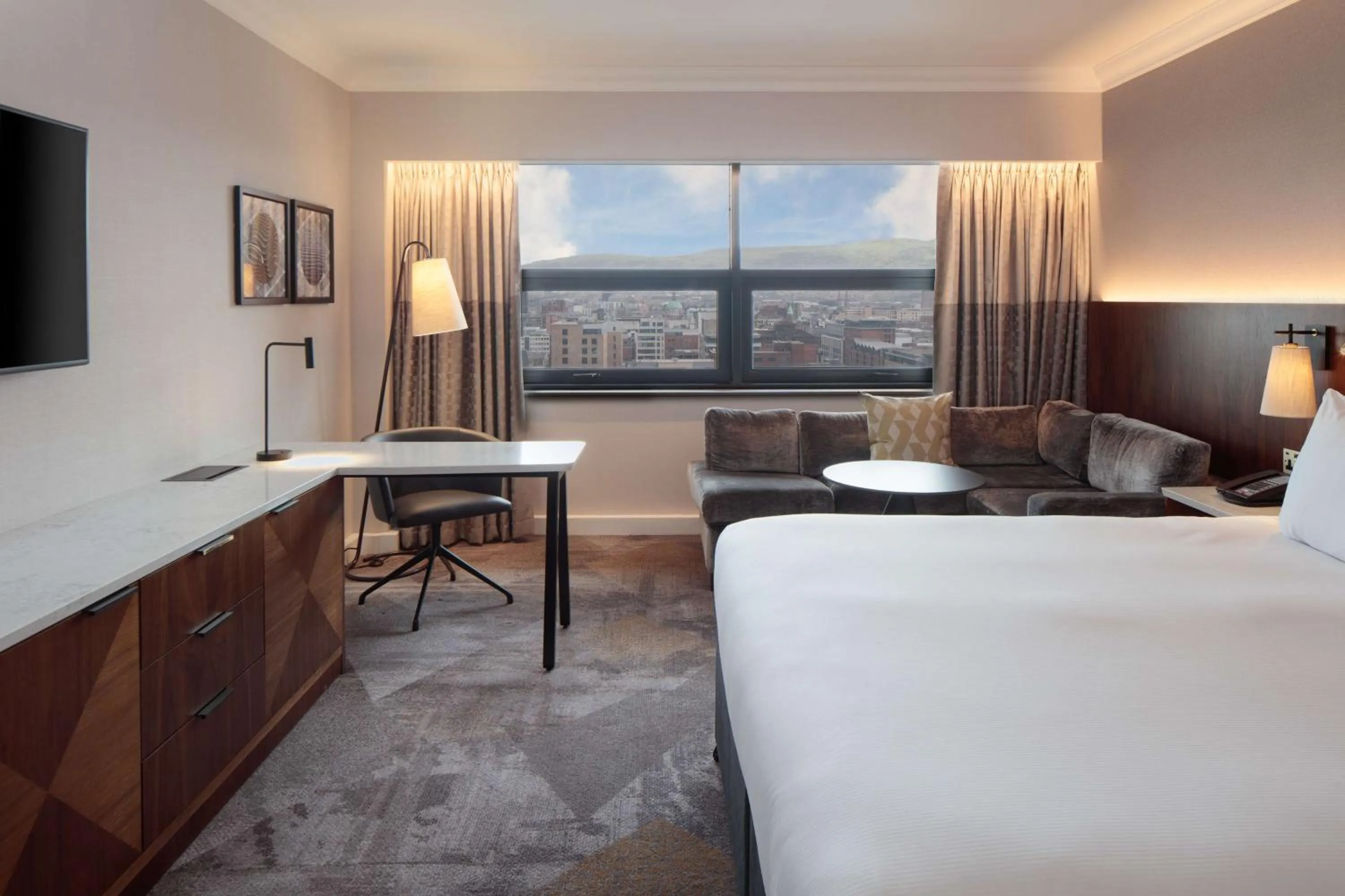 Bed in Hilton Belfast